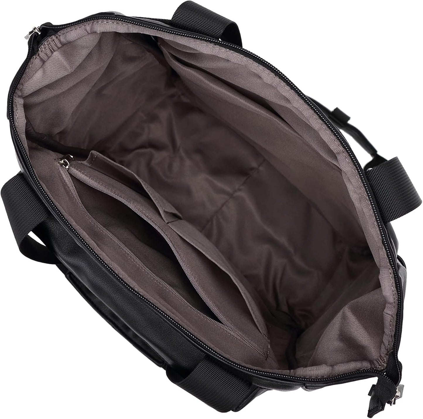 Backpack 14-Inch Commuting, Kah&Kee Leather Convertible Tote for Women & Men | Laptop Diaper Bag, Office Work, Ideal