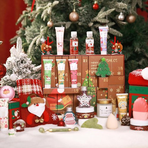 Advent Calendar 2025 | 24 Days of Beauty Bath Gift Sets for Women - Perfect Countdown to Christmas