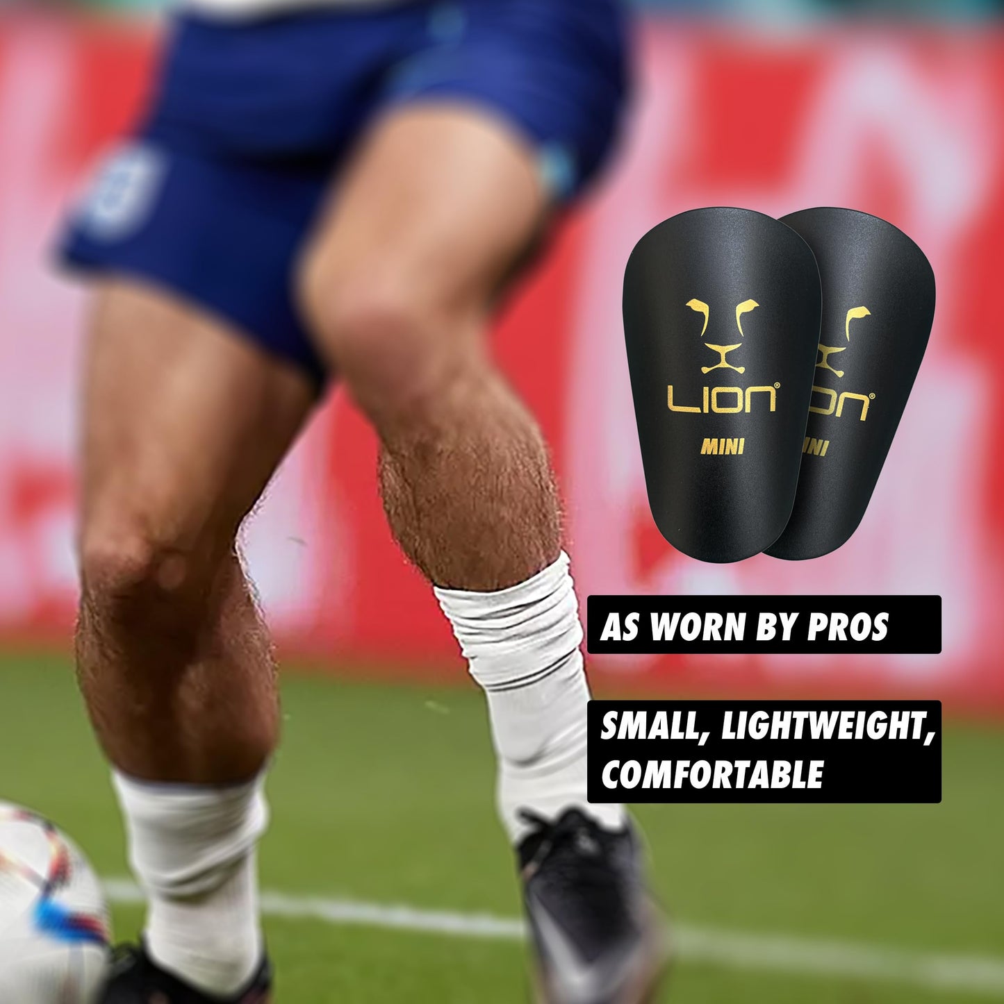 Ultra MINI Soccer Shin Guards/Pads/Mens/Women/Boys/Girls - Lightweight, Compact & Comfortable - Suitable for All Ages - to Wear with Grip Socks and Soccer Sock Sleeves