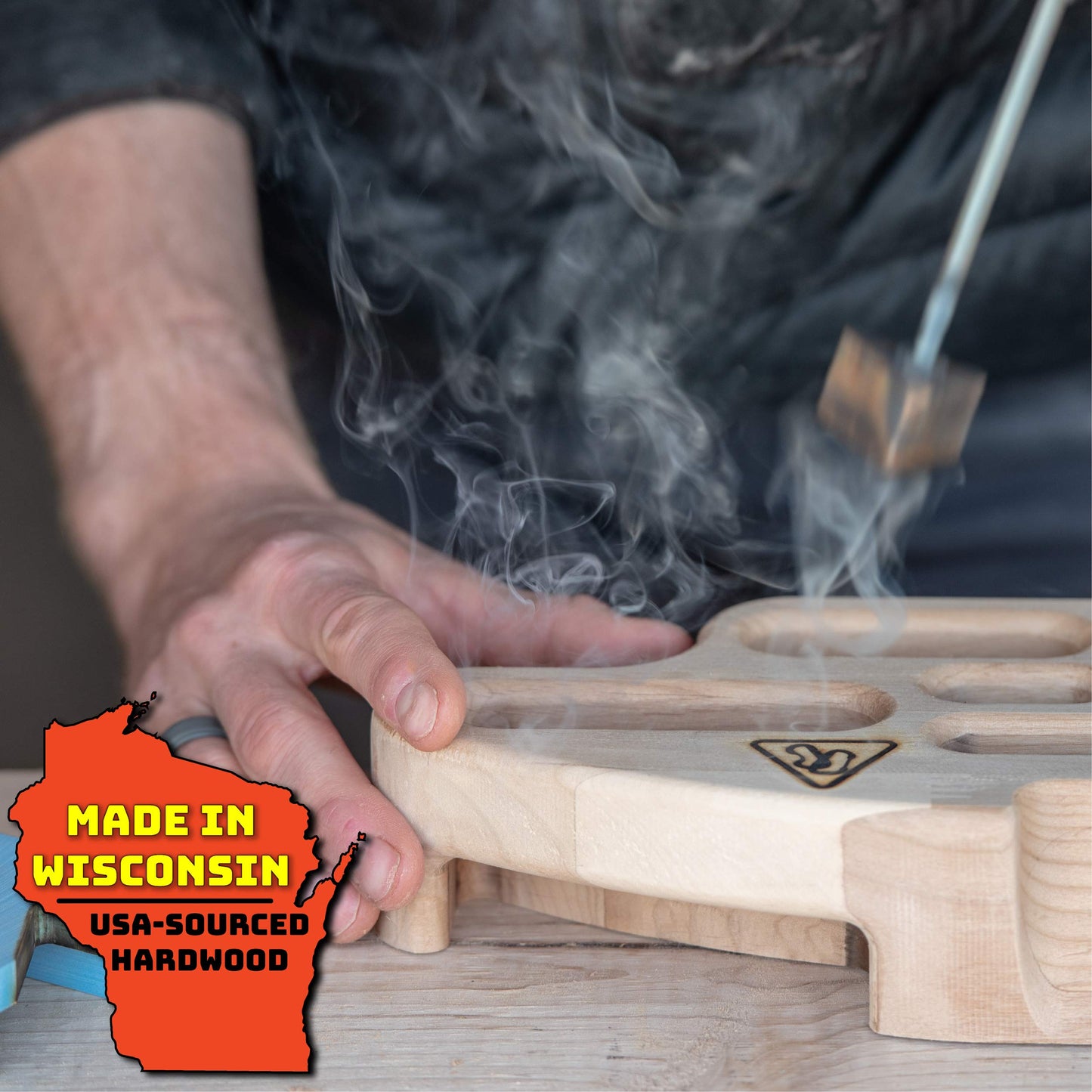 Danger Buddies USA-Made Wood Hangboards - The Ultimate Wooden Rock Climbing Hangboards/Fingerboards (BuddyBoard)