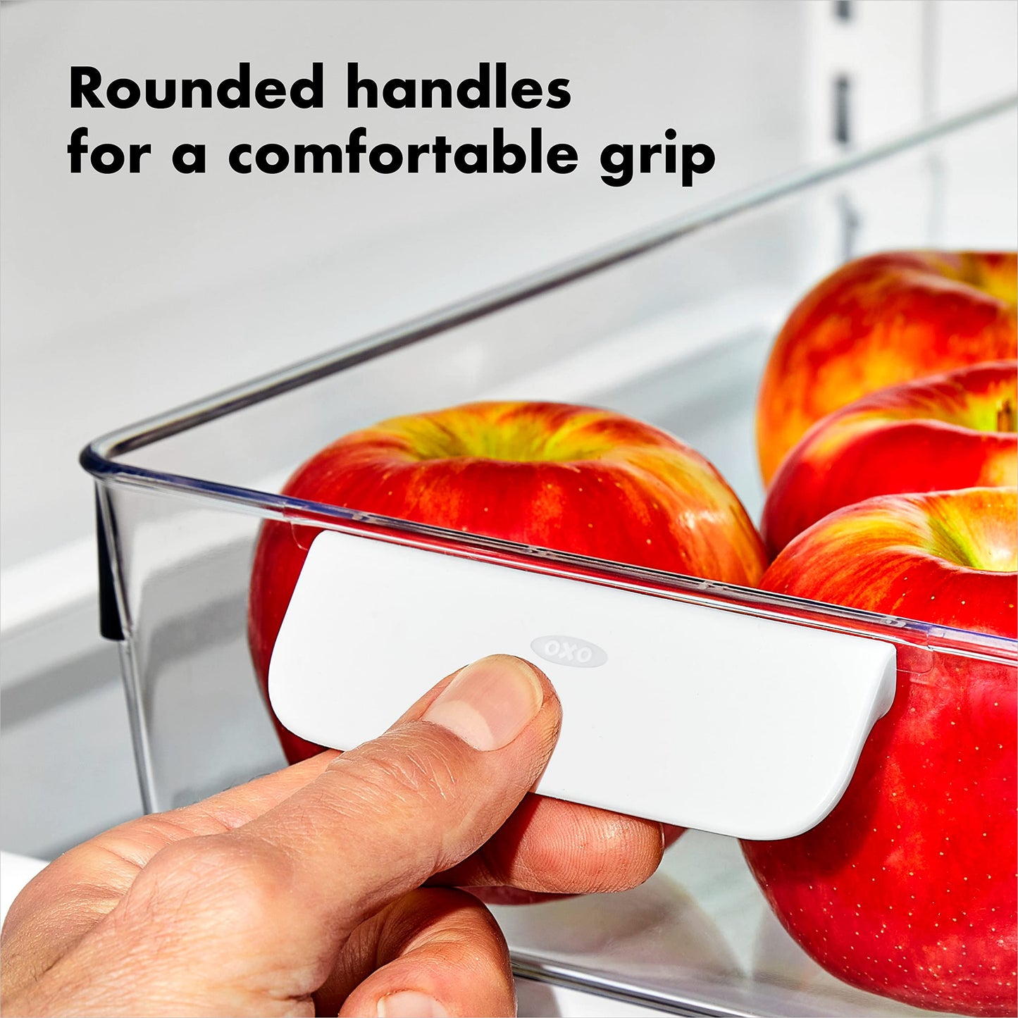 OXO Good Grips Fridge Organization Bin 8 in x 10 in - for Deli Meats, Cheeses, Loose Fruits and More