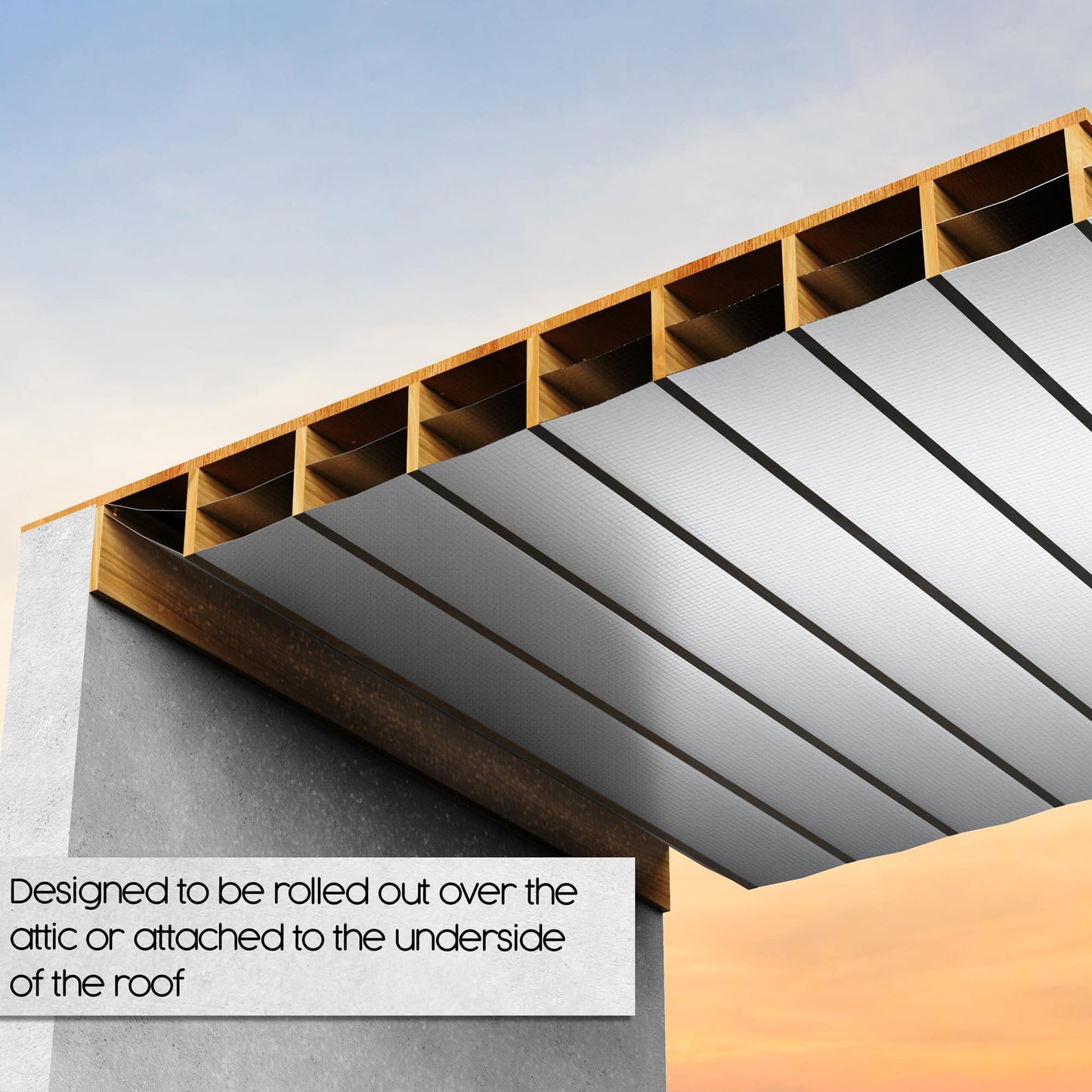 Houseables Radiant Barrier, Radiant Barrier Insulation Roll, Attic Insulation, 1000 Sq Ft, 250'x4', House Wrap, Reflective Foil, Attic Foil, Double Reflective Heat Shield, Perforated Aluminum, Thermal