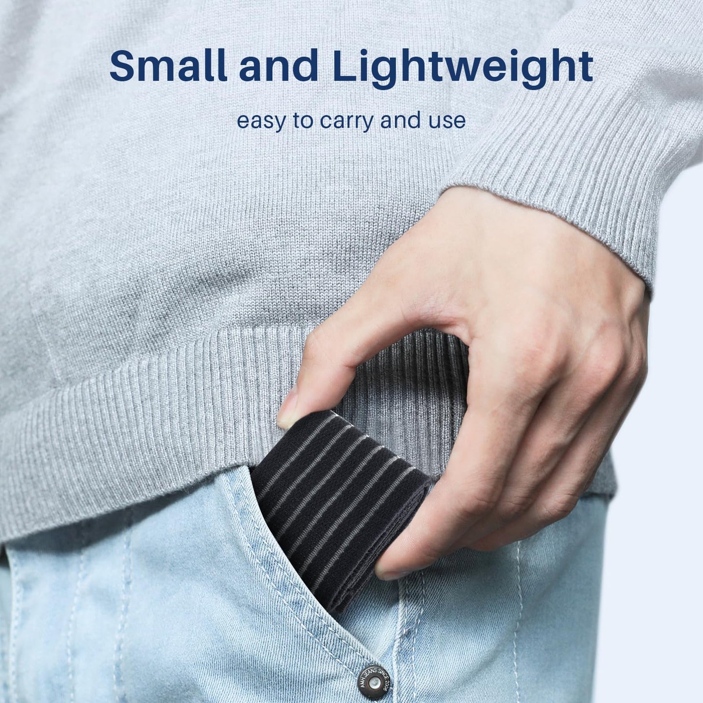 Comfytemp Ice Pack Strap, Stretchable, Reusable, 27.6 x 2 in, 1pc, Ice Belt Extender Strap, Elastic Hook and Loop Extension Strap Adds Length to Most Ice Packs, Multiple Uses