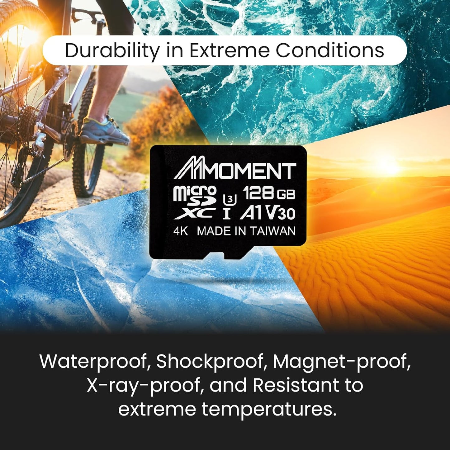 MMOMENT 128GB MM13 A1, U3, V30, 10 100 40 Micro SDXC Card, Jolly, UHS-I, Class Compatible, Read Speed Up to MB/s,Write