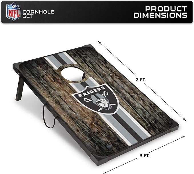 Wild Sports NFL 2' x 3' MDF Deluxe Cornhole Set - with Corners and Aprons