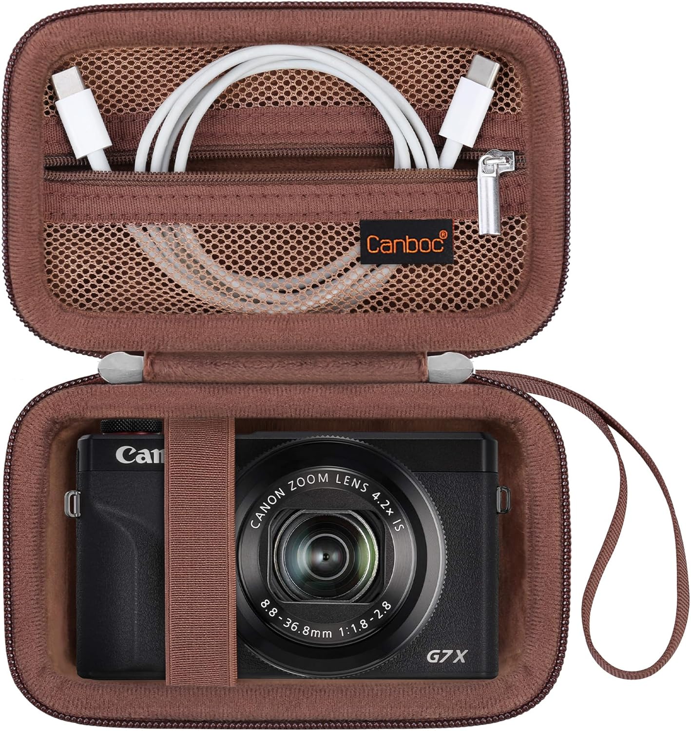 G7 G7X 4K SX740 SX730 Canboc Carrying Case for PowerShot X Mark III/ Mark II Digital Vlogging Camera, Camera Bag