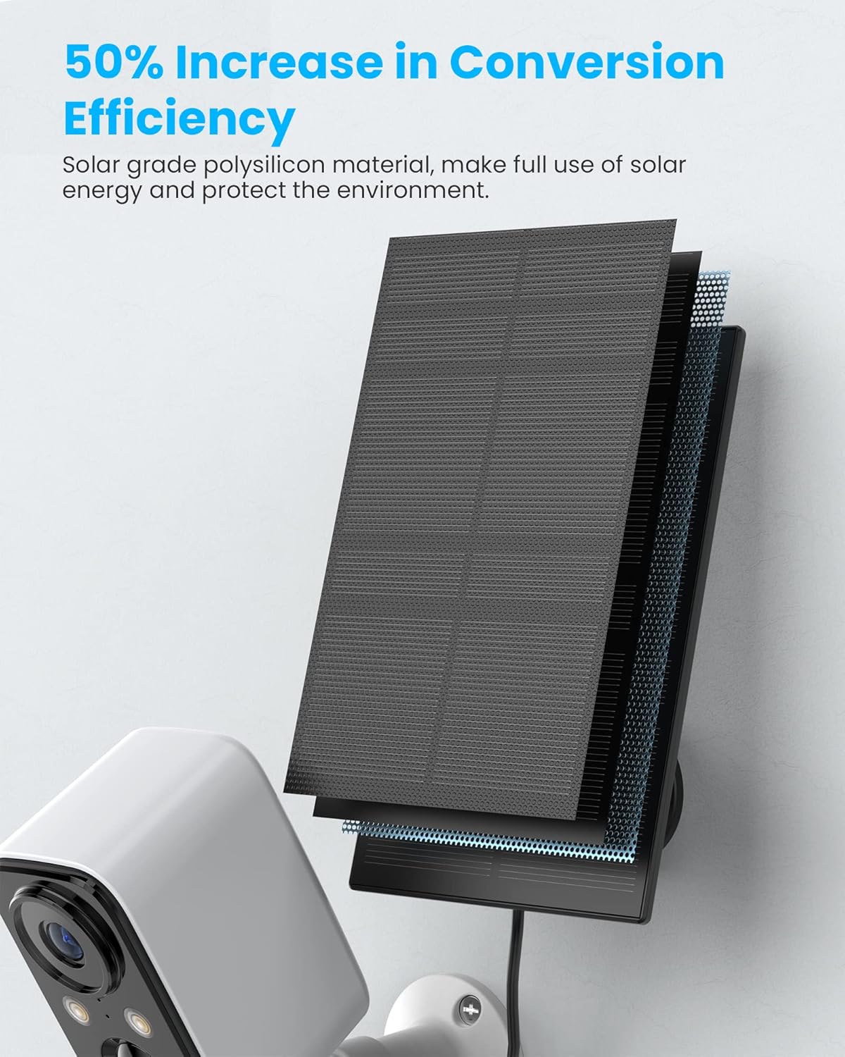 FOAOOD Solar Panel Security Cameras Wireless Outdoor - Battery Powered Cameras for Home Security WiFi Camera