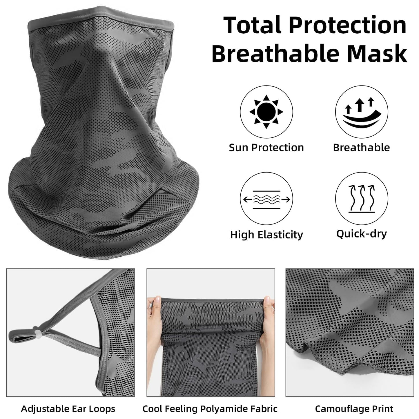 RainFlowwer Dark Grey UV Sun Protection Arm Sleeves for Men Women Teenager, Ice Silk Cooling Arm Sleeves for Running Fishing Cycling Driving Gardening Hiking