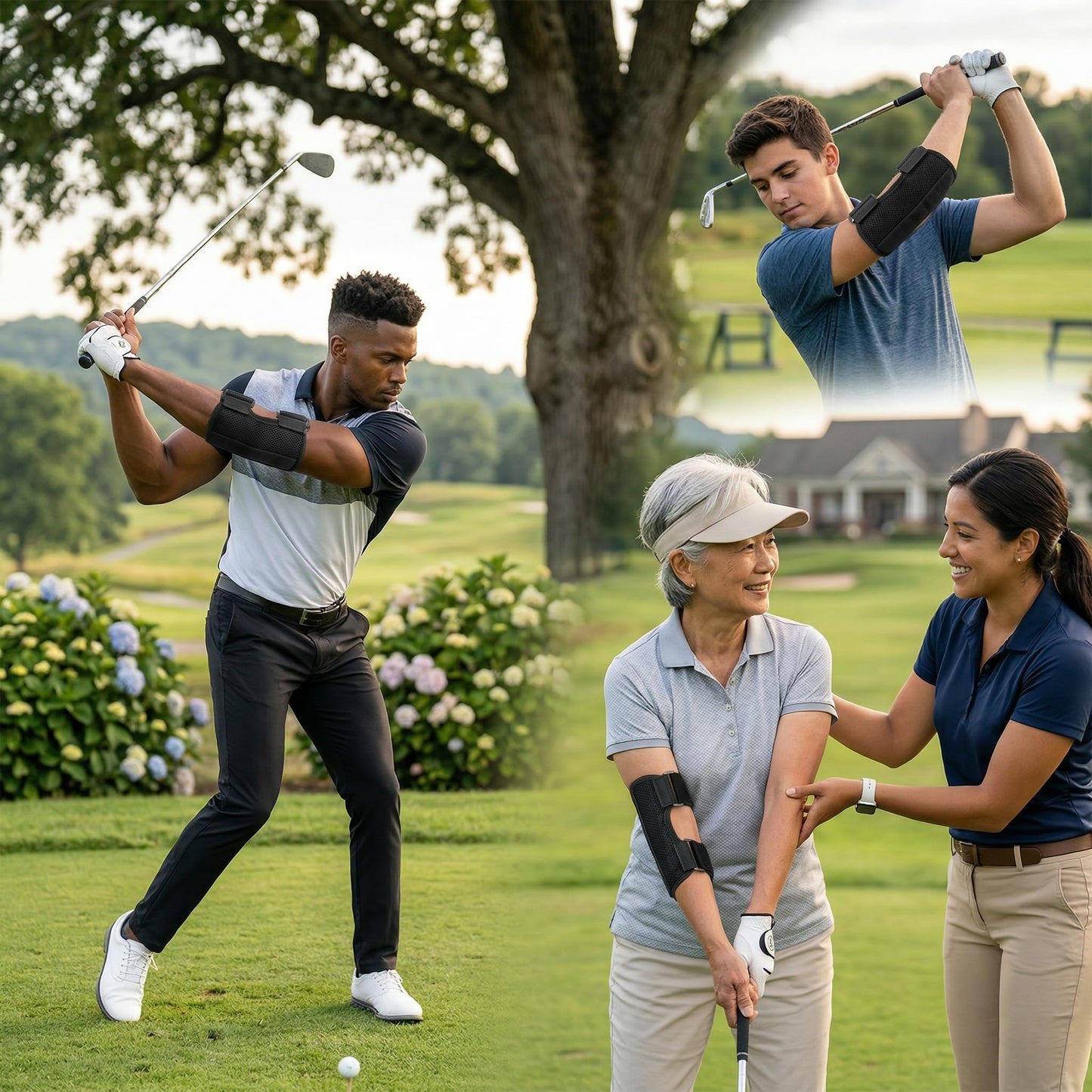 Golf Straight Arm Trainer, Posture Correction Belt Swing Training Aids Straight Practice Elbow Brace Alarm Swing Correcting Tool for Golf Posture