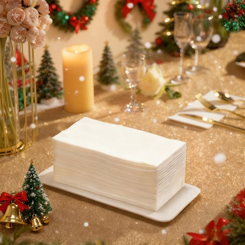 600PACK Disposable Hand Towels for Bathroom, Soft and Absorbent Paper Guest Towels Disposable Decorative Bathroom Hand Napkins for Kitchen, Parties, Weddings, Dinners