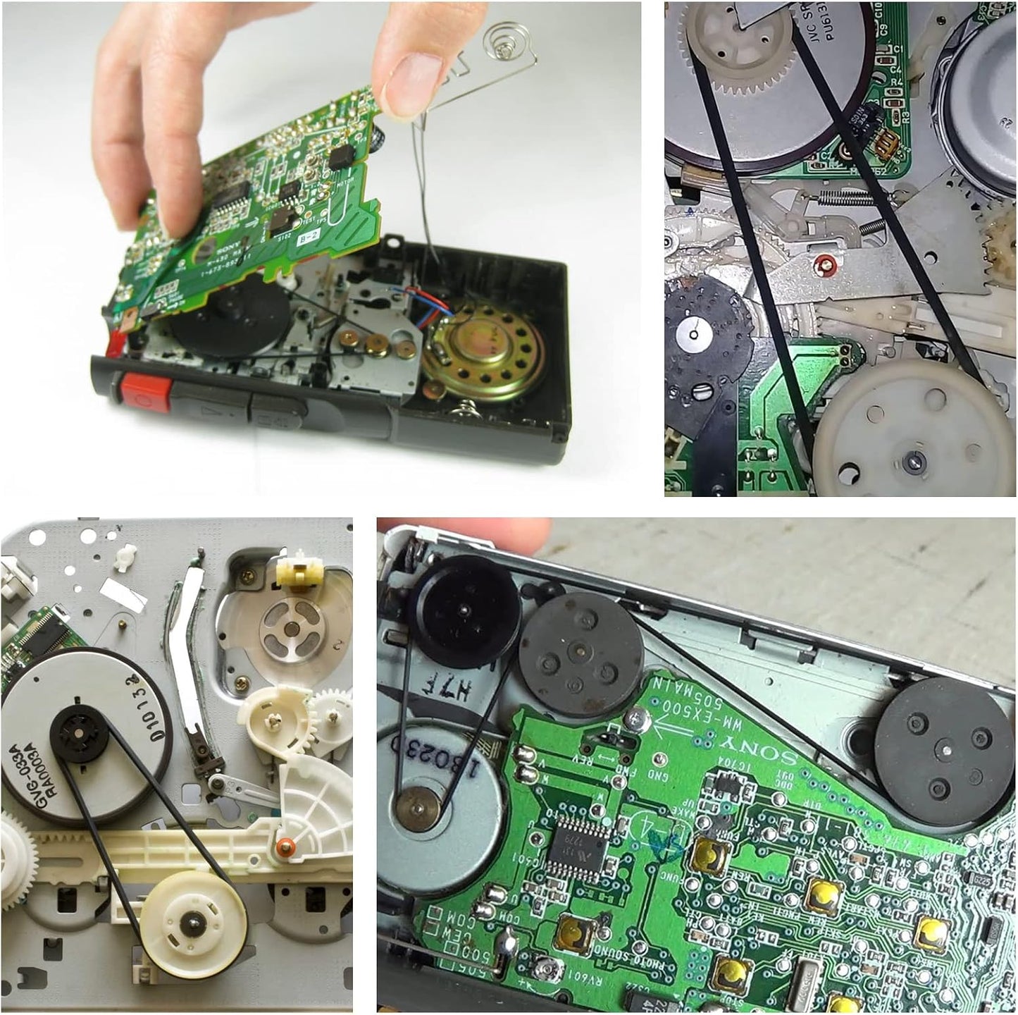 100 Cassette Cassette 40-135 MM, 50 1 MM 50 4 MM Pcs Recorder Rubber Belts - Recorder Repair Maintenance Mix Flat Tape