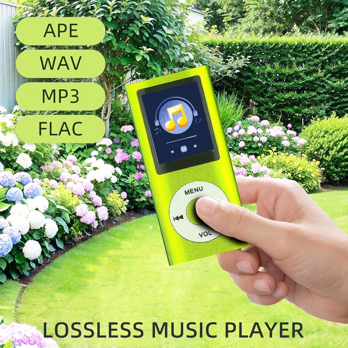 Flylin MP3 MP3 Player,1.8 Inch Player,Portable Multifunctional Digital Music LCD Music-Player with Earphone,Build