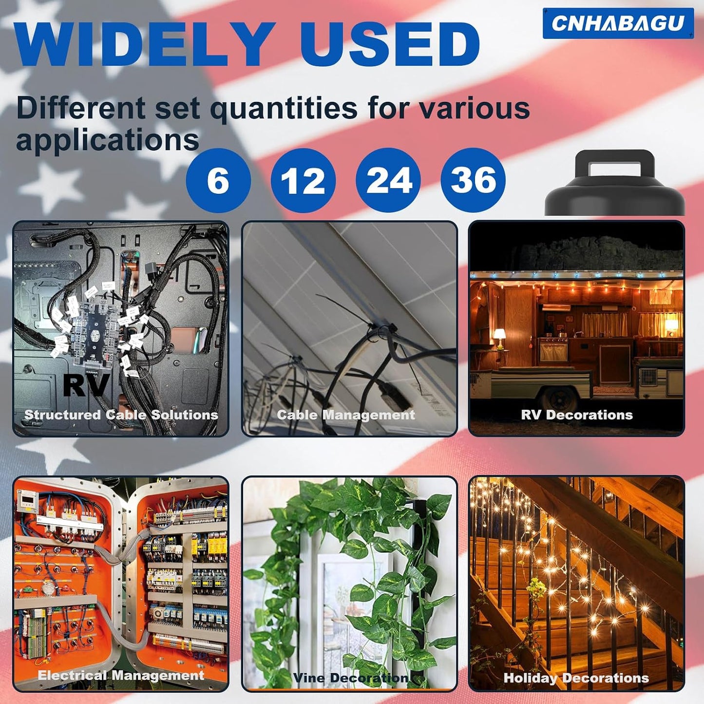 12 Magnetic Zip Tie Mounts Wire Magnet Cable Tie Mount Clips Multipurpose Wire Cable Holder Mount Wire Clips Management
