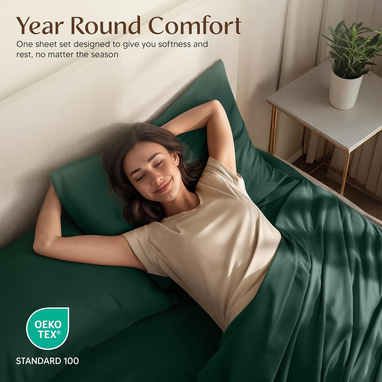 Utopia Bedding Full Bed Sheets Set - 4-Piece Brushed Microfiber - Fade & Shrinkage Resistant | Emerald Green