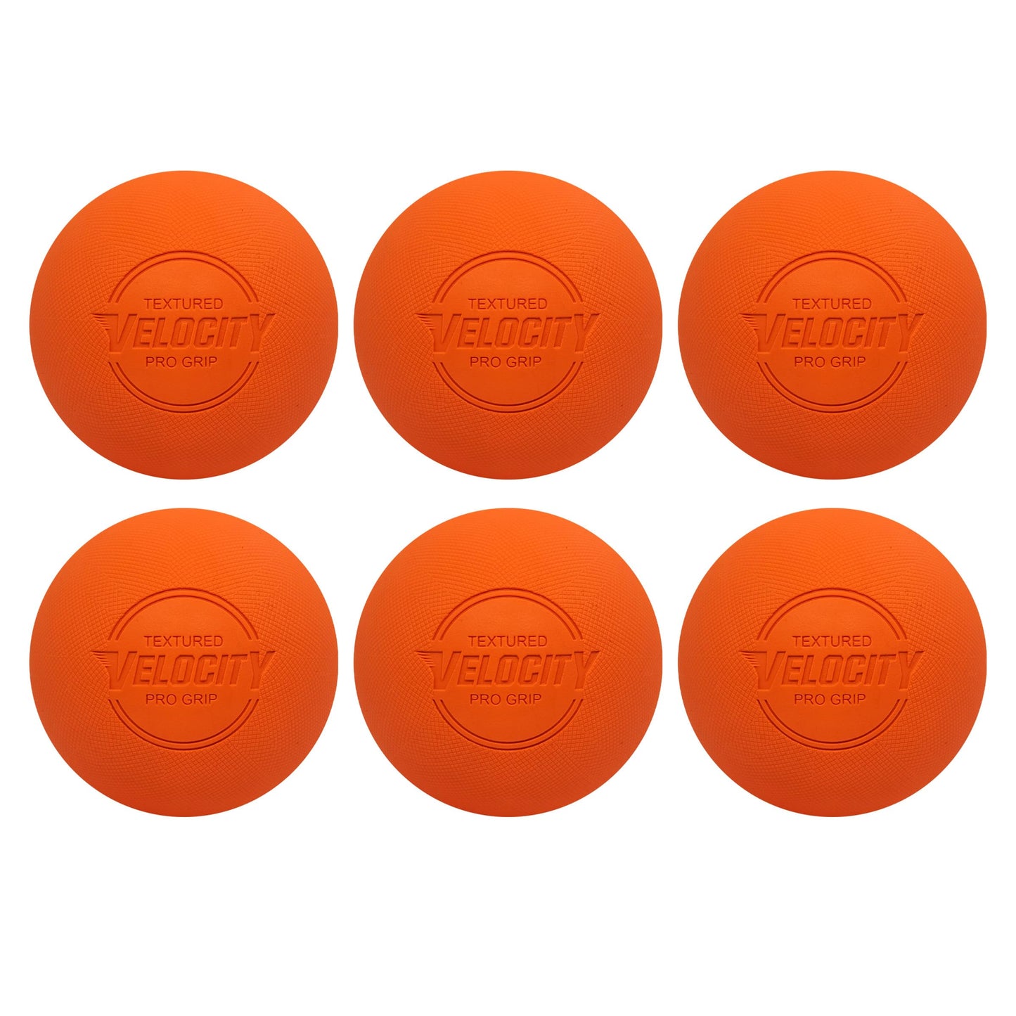 Velocity Pro Grip Lacrosse Balls - 6, 12, 18, 60 and 120 Packs - Certified for Youth, Club, High School, CLA, and College Game Play - Orange