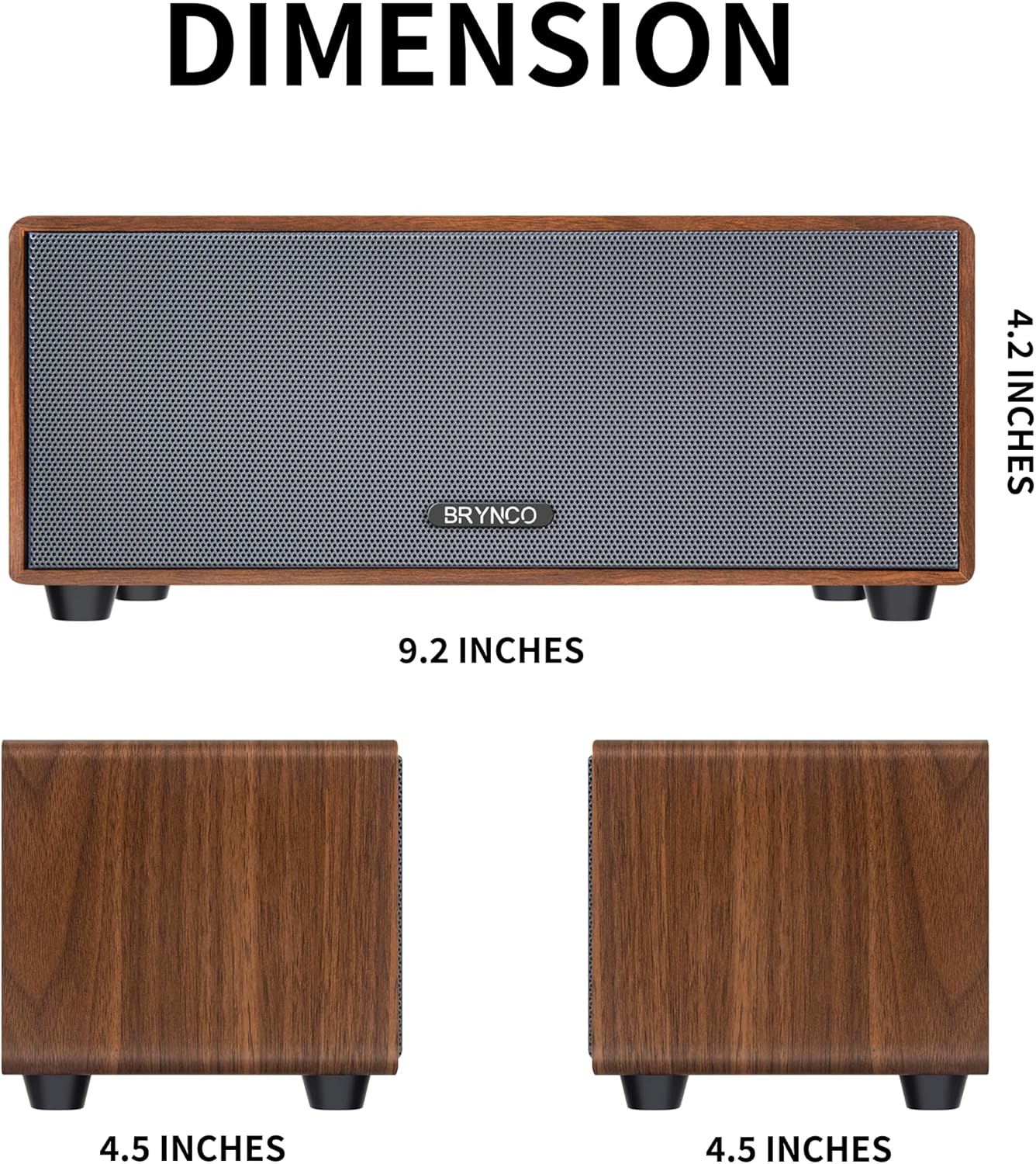 BRYNCO 3.5mm Upgraded Wired Computer Speakers for Desktop PC and Laptop, USB-Powered with Audio Jack, Rich Bass & Clear
