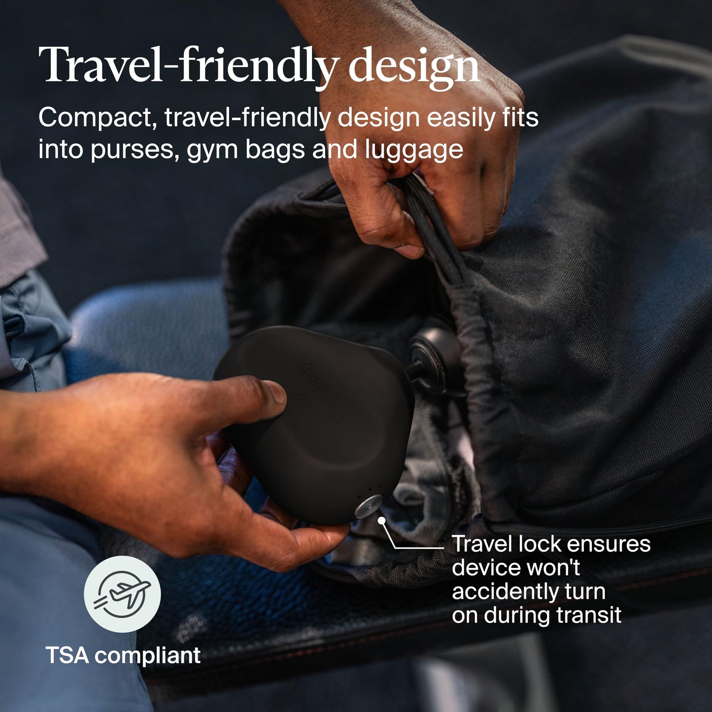 TheraGun Mini (3rd Generation) by Therabody – Ultra-Portable Massage Gun and Travel Essential for Fast, Effective Pain and Tension Relief Anywhere (Black)