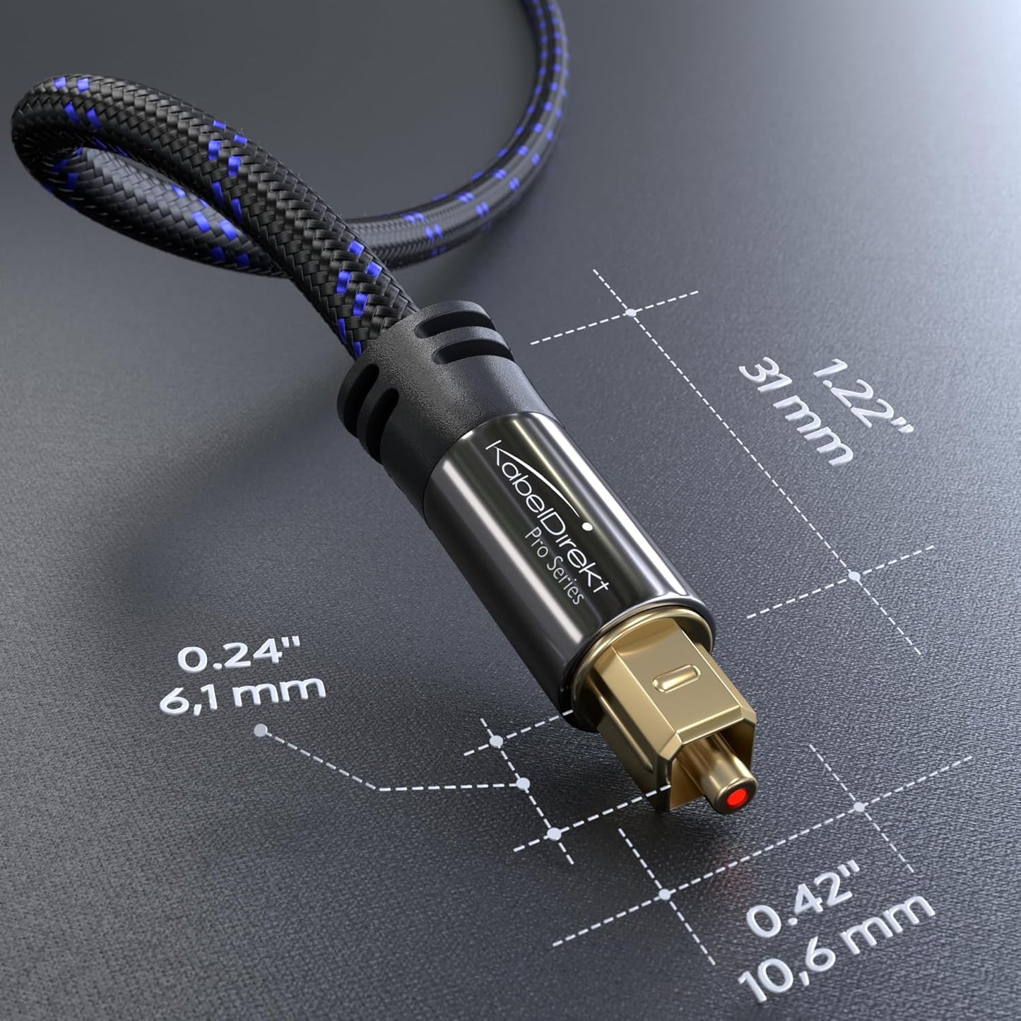 3ft XBO/PS4) KabelDirekt TOSLINK Optical Audio Cable, Nylon Braided Fiber Optic Lead for soundbars (Digital S/PDIF