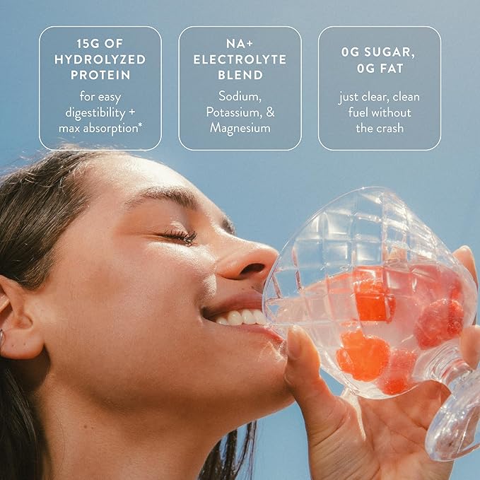 Arrae Clear Protein ??Natural Protein Supplement, Smooth Texture, Easy to Mix, 14 Servings, Clean Formula with Electrolytes