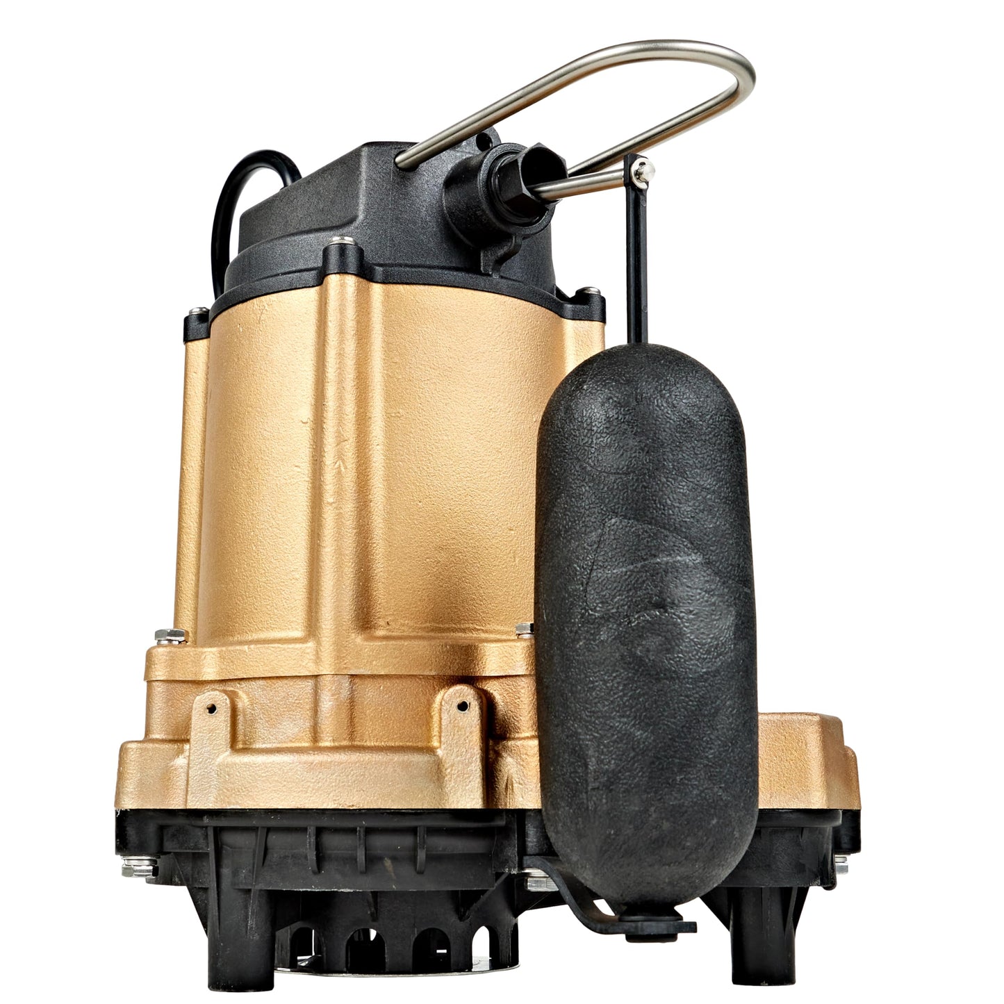 Little Giant 6EC-CBA-SFS 115 Volt, 1/3 HP, 3180 GPH, Automatic Epoxy Impregnated Cast Bronze Sump/Effluent Pump for Salty/Briny Water with Integral Snap-Action Switch, 20-Ft. Cord, Bronze, 506811