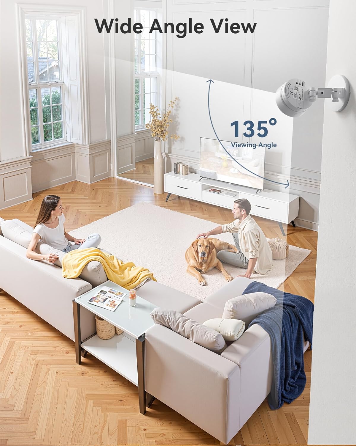 FOSCAM 3K 5MP 2.4g 5g 20X 2-Way Security Camera Indoor, & WiFi Magnetic Mini Dog/Cat/Pet/Baby Camera, Smart Motion