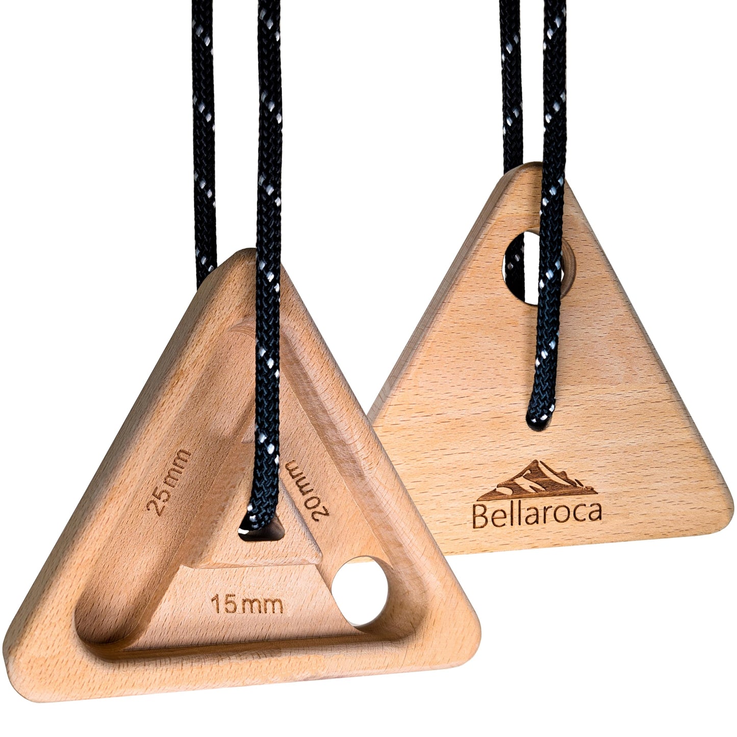 Bellaroca® | Portable Climbing Hangboards for Climbing Training, Professional Climbing Boards for Finger Strenght in Rock Climbing and Bouldering (Triangles)