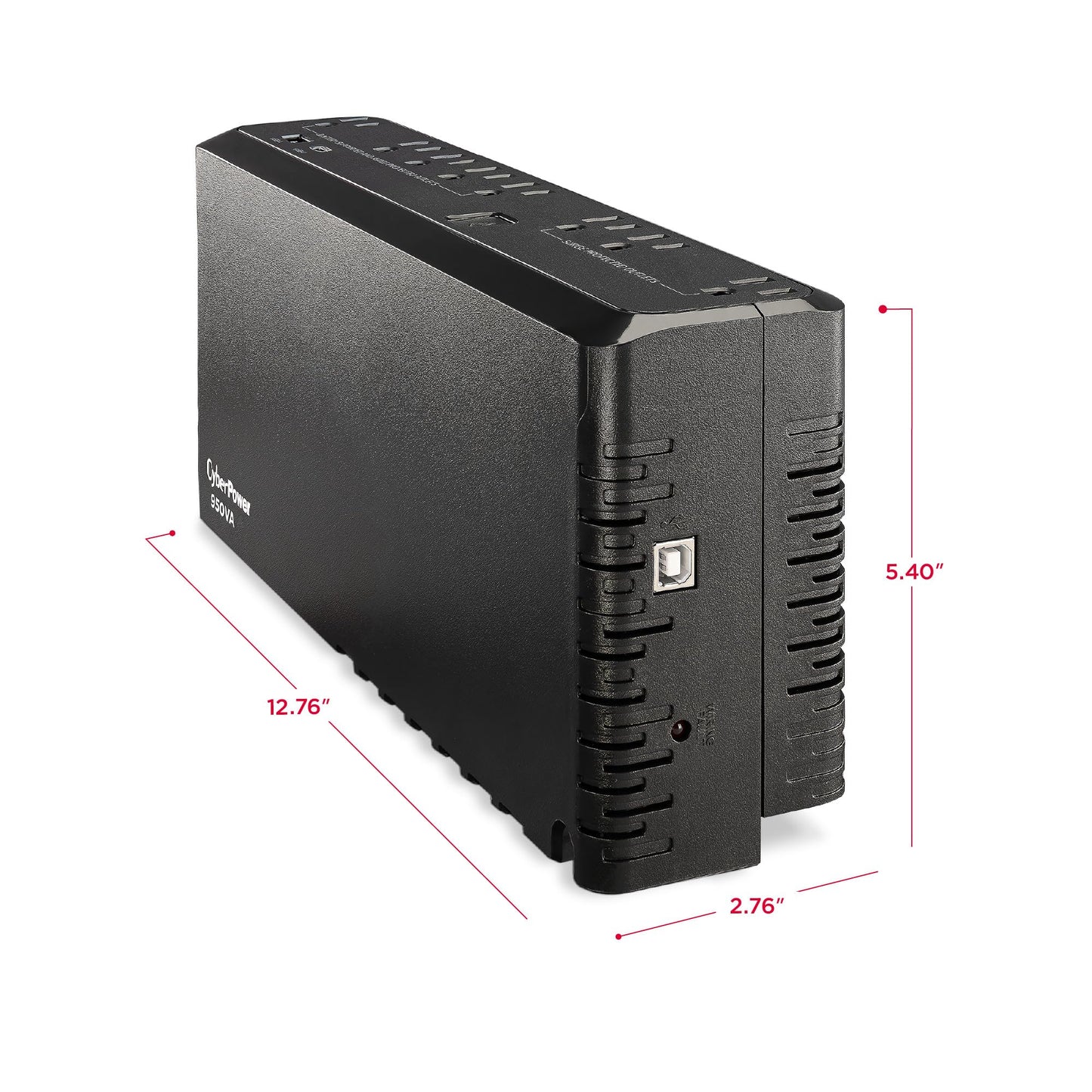 CyberPower SL950U Standby UPS Battery Backup and Surge Protector, 950VA/510W, 8 Outlets, USB Charge Ports, Slim Profile, UL Certified