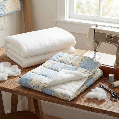 HunnmingRe Quilt Batting - Thick Fluffy Cotton Roll for Sewing & Craft Projects | 58 Inch x 3 Ft