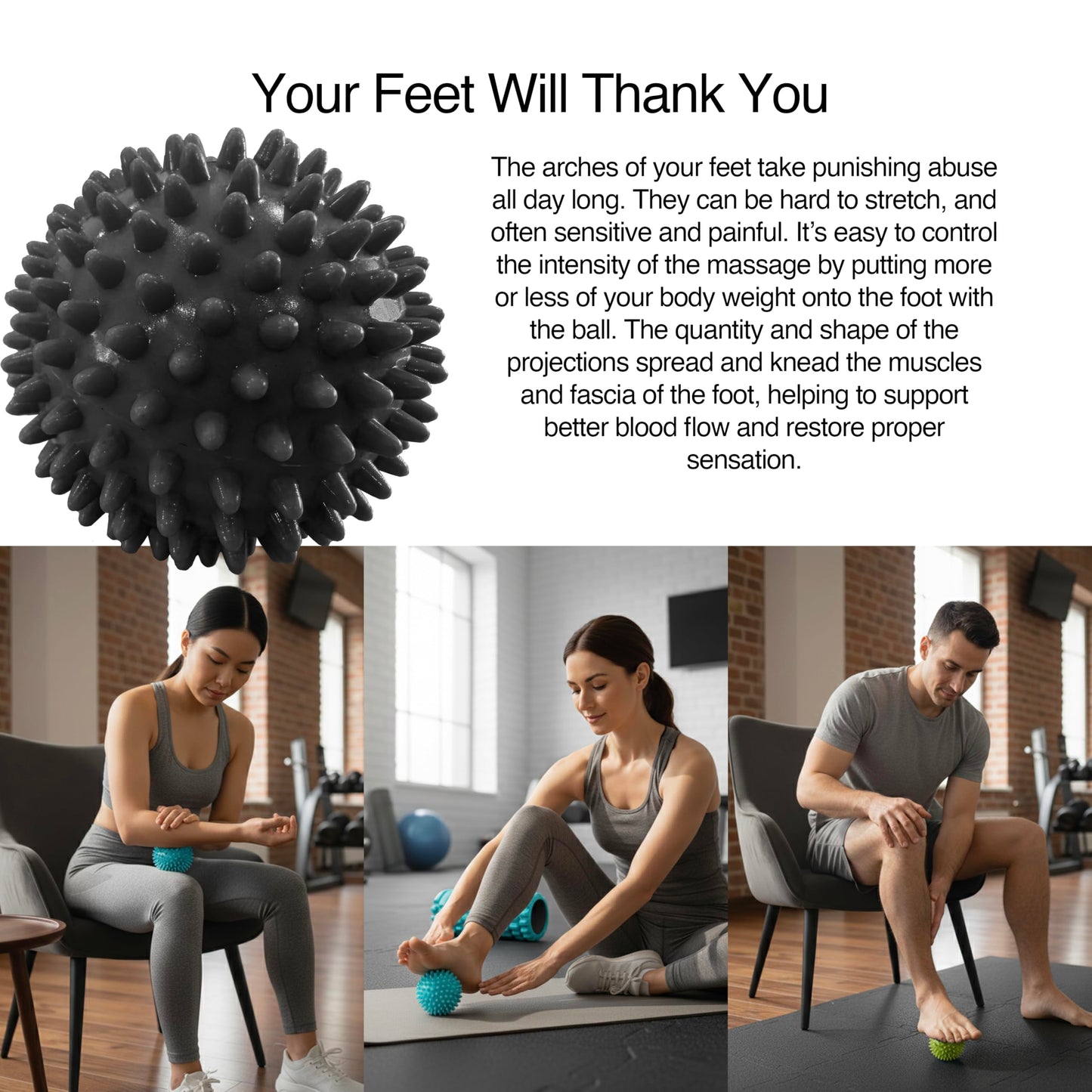321 STRONG 5 in 1 Foam Roller Set with Hollow Core Deep Tissue Massager, Muscle Roller Stick, Stretching Strap, Spikey Plantar Fasciitis Ball, and Carry Bag, with 4K eBook