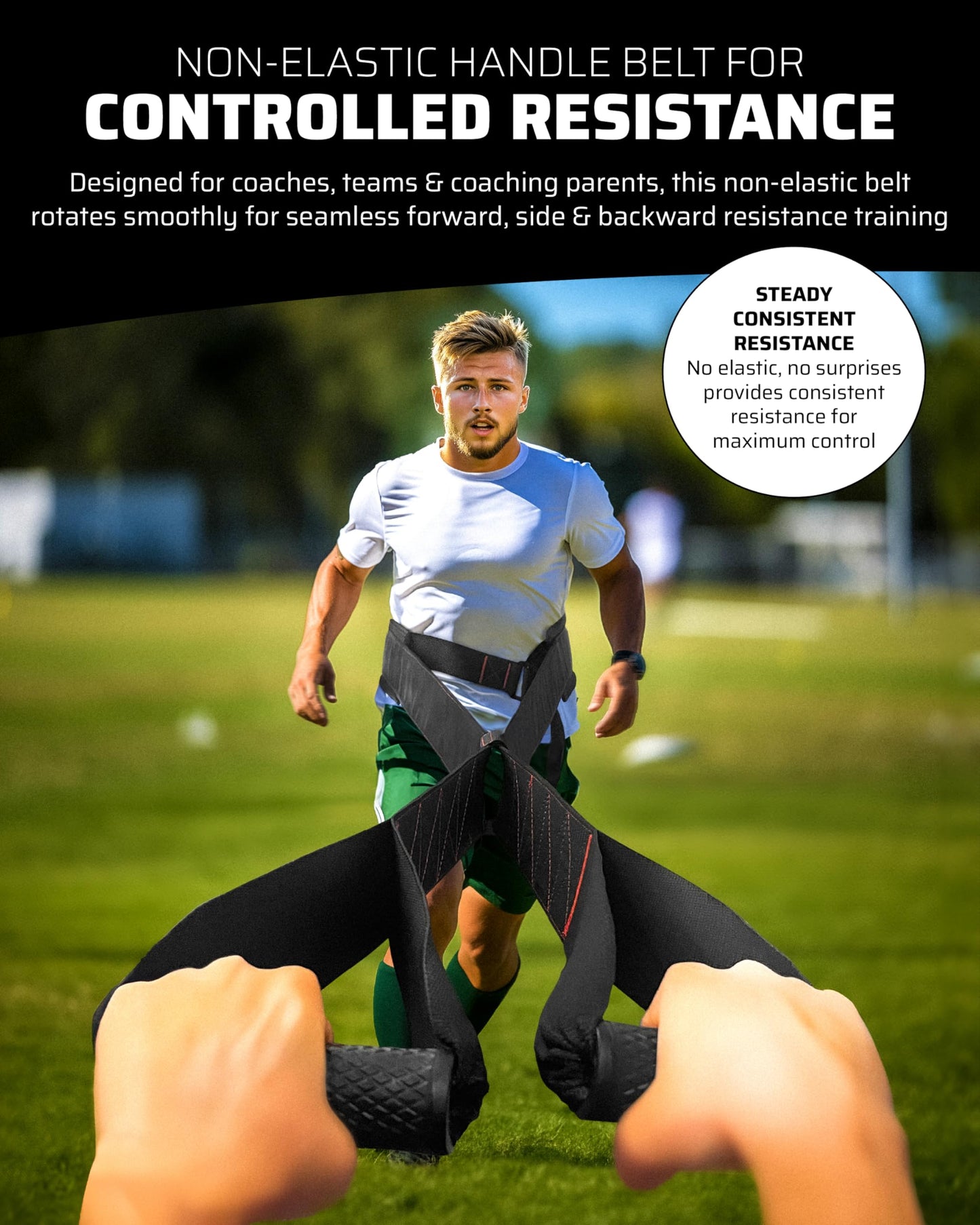 THEFITGUY Sprint & Lower Body Power Bundle – Coach Resistance Belt and Squat Belt