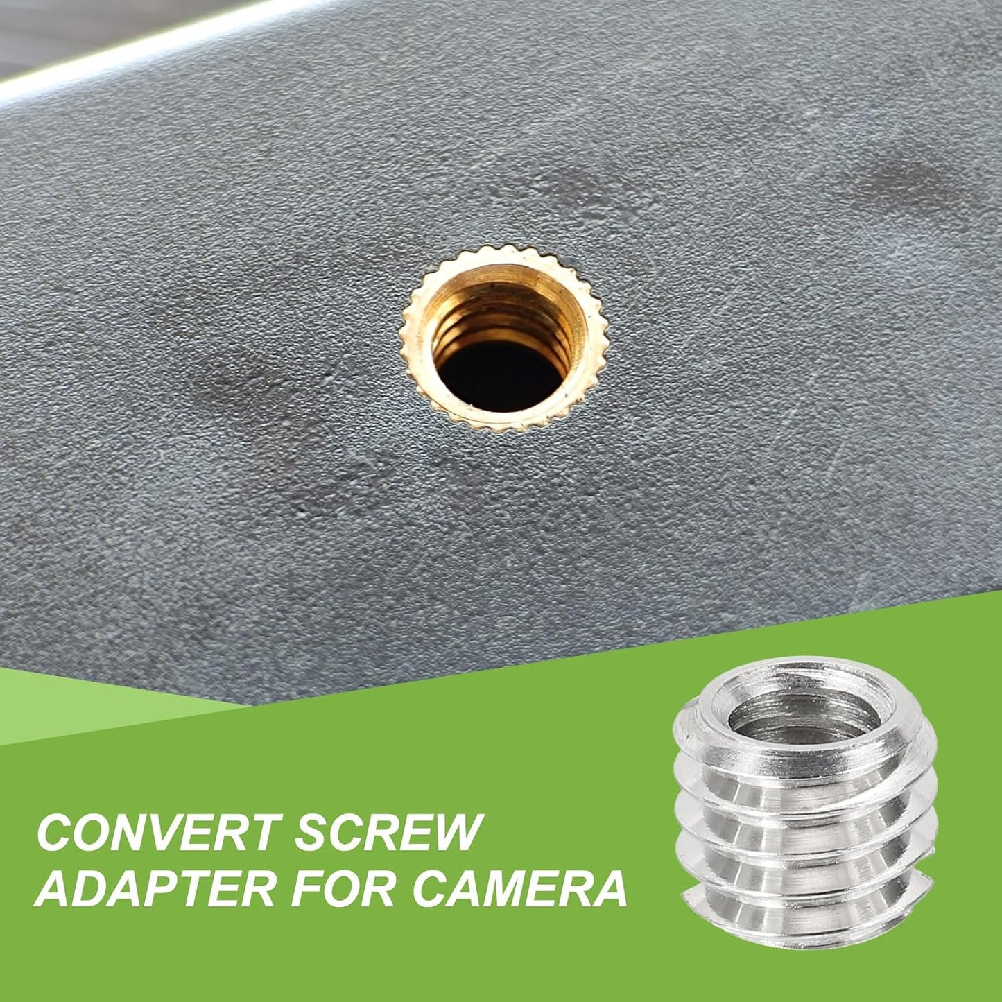 1/4" 3/8" 5 PATIKIL Female to Male Convert Screws Adapters, Pcs Tripod Thread Adapter Mount for Camera Monopod Video