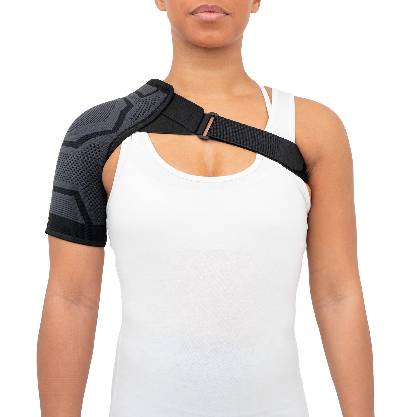 Copper Compression Shoulder Brace | Shoulder Pain Relief with PowerKnit Compression Technology | Shoulder Orthopedic Brace for Men & Women | Torn Rotator Cuff, Dislocation, & Other Shoulder Injuries