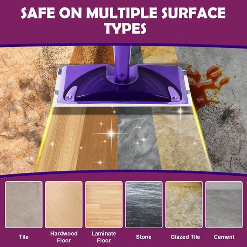 Mopping Pad Refill Compatible with Wet Jet Mop, Disposable Multi Surface Wetjet Hardwood Floor Cleaner Spray Mop Pads Refills, Thickness & Absorbent (60)