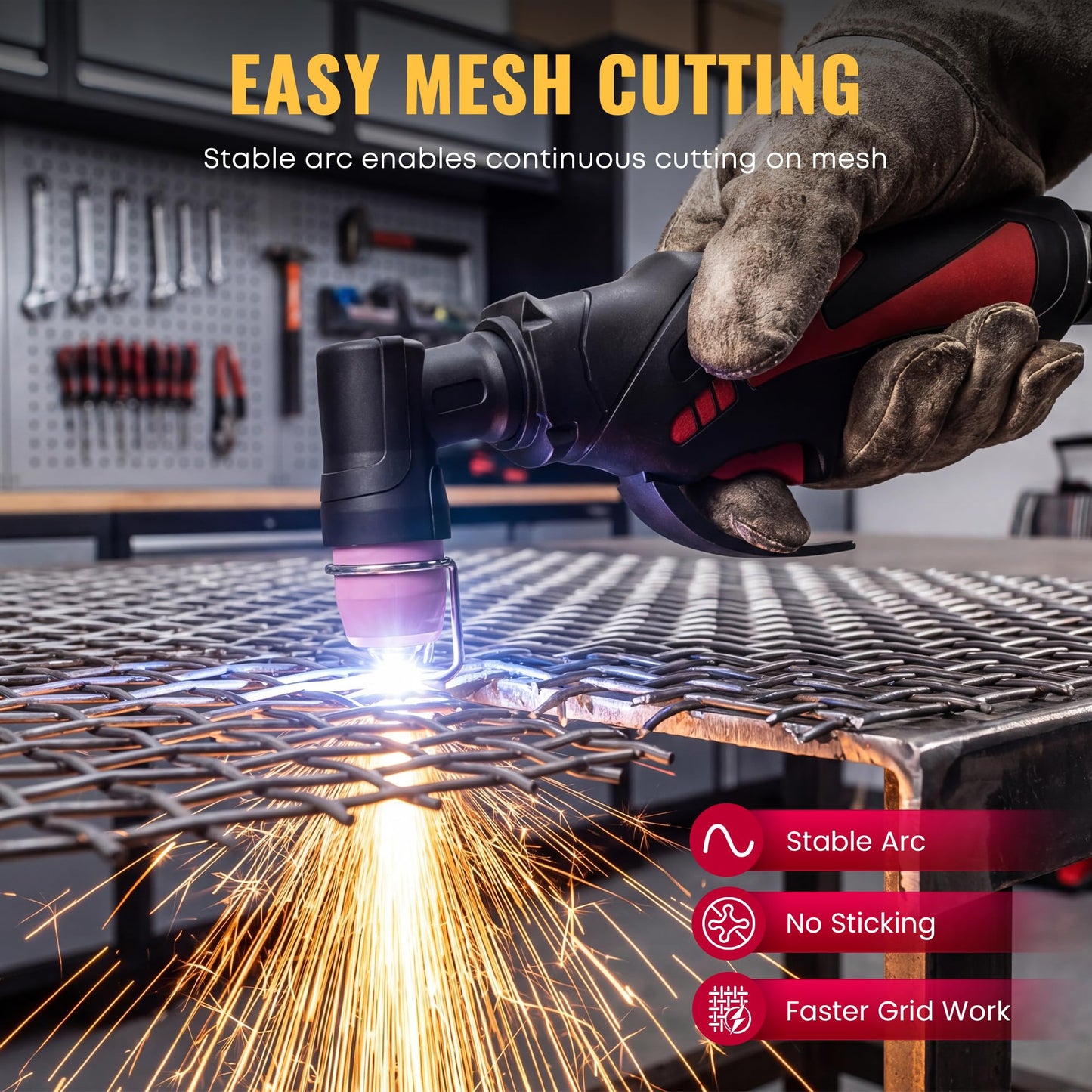 SILATU 55Amps Plasma Cutter, STC550P HF Non-Touch Pilot Arc Plasma Cutter Machine, 110/220V Dual Voltage LED Display Air Sensor Technology, 1/2'' Clean Cut 2/3'' Max Cut, PT/2T/4T for Beginners DIY
