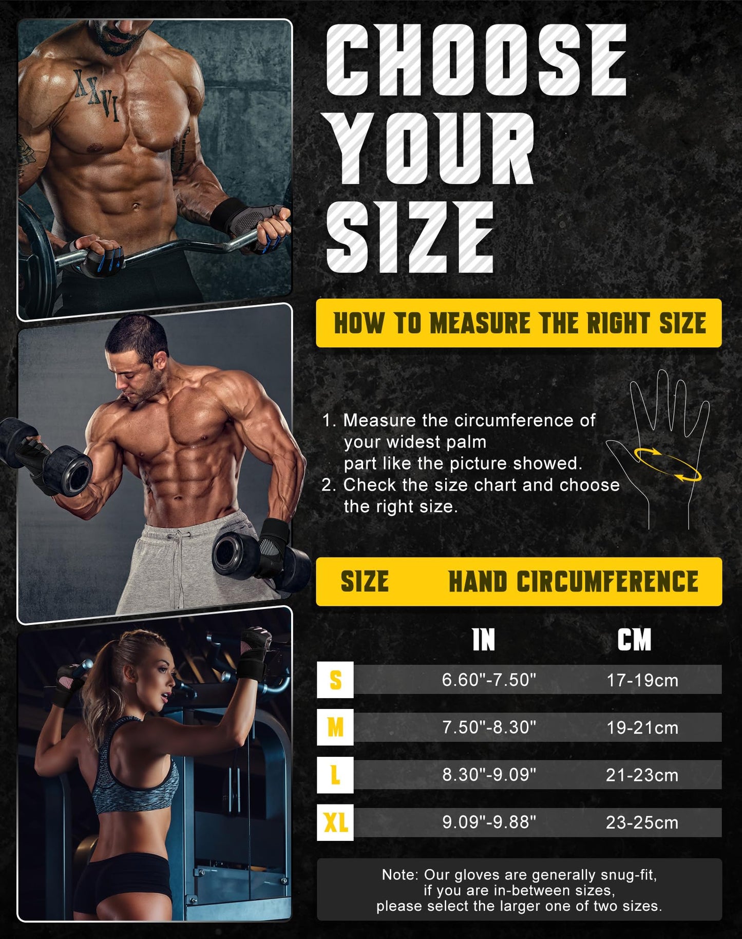 COFIT Breathable Workout Gloves, Antislip Weight Lifting Gym Gloves for Men Women with Wrist Wrap Support, Superior Grip & Palm Protection for Weightlifting, Fitness, Exercise, Training - Black L