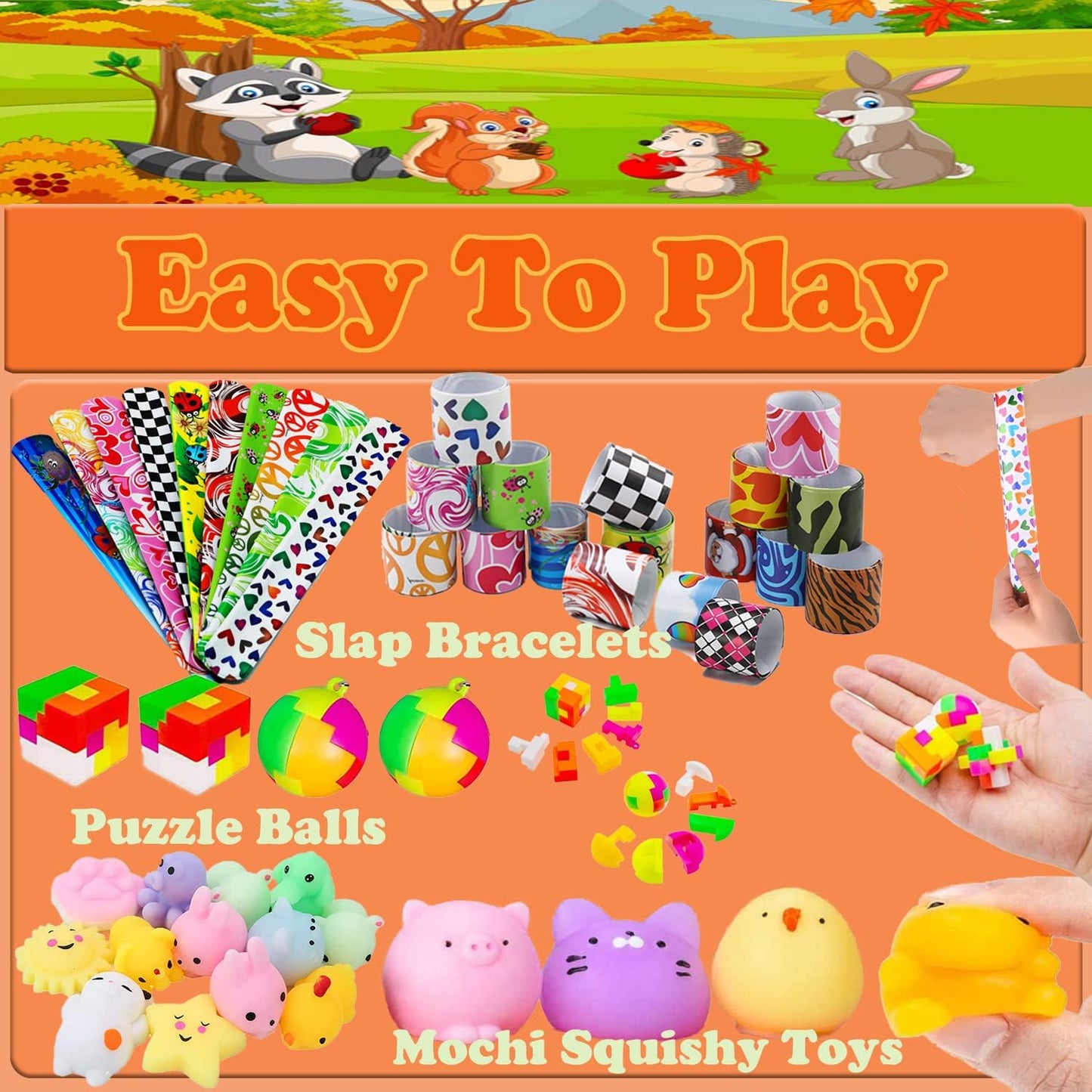 Pop Fidget Treasure Box Toys - 118 Pcs Party Favors for Kids | Goodie Bag Stuffers & Carnival Prizes for Ages 4-12