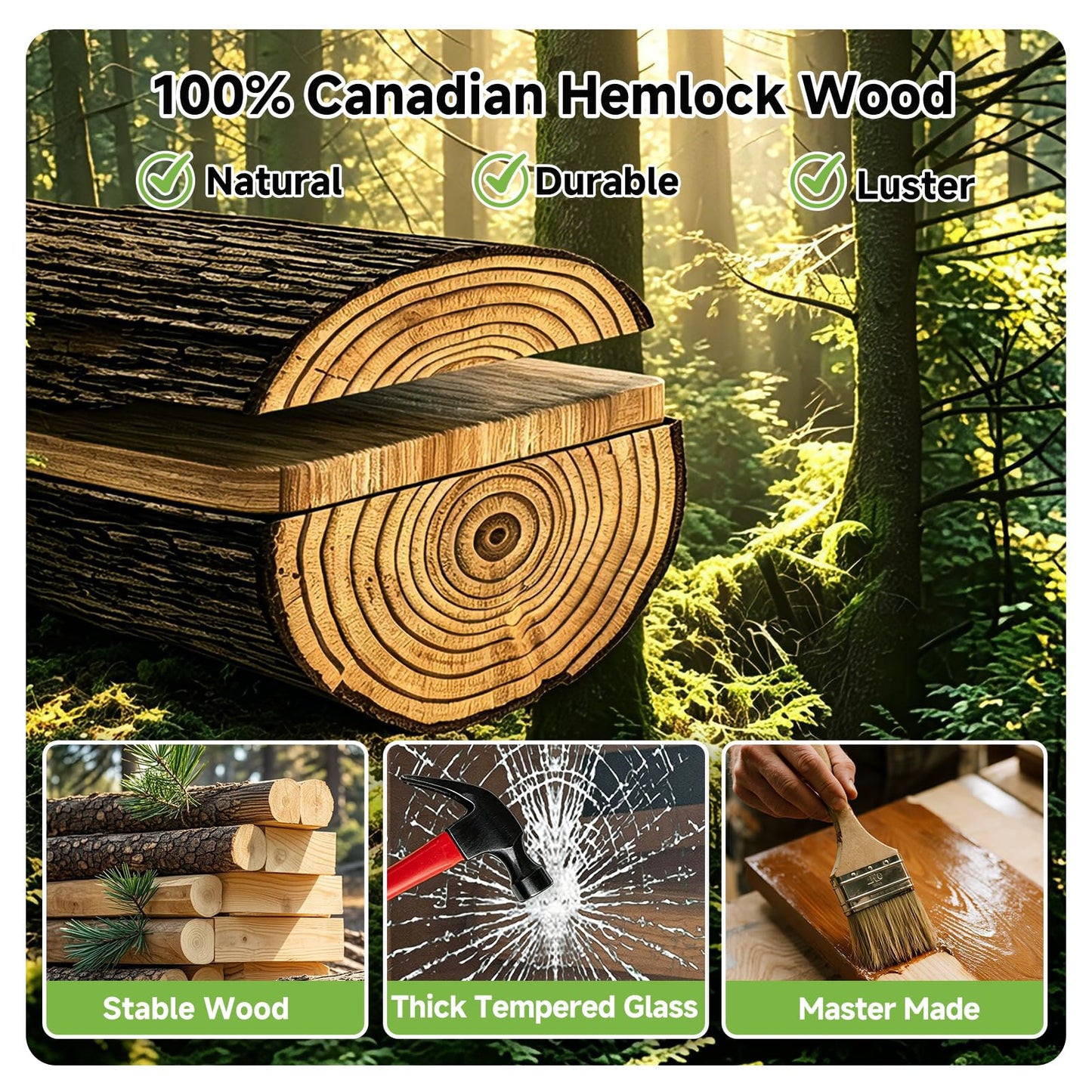 Real Relax Infrared Sauna with 660 & 850nm Red Light Therapy, Full Spectrum Sauna with 7 Heater, 1290w 120v, Fast Heat-Up, 1 Person Canadian Hemlock Wood Dry Sauna for Indoor, Home Gym, 31.5*30.3*67"