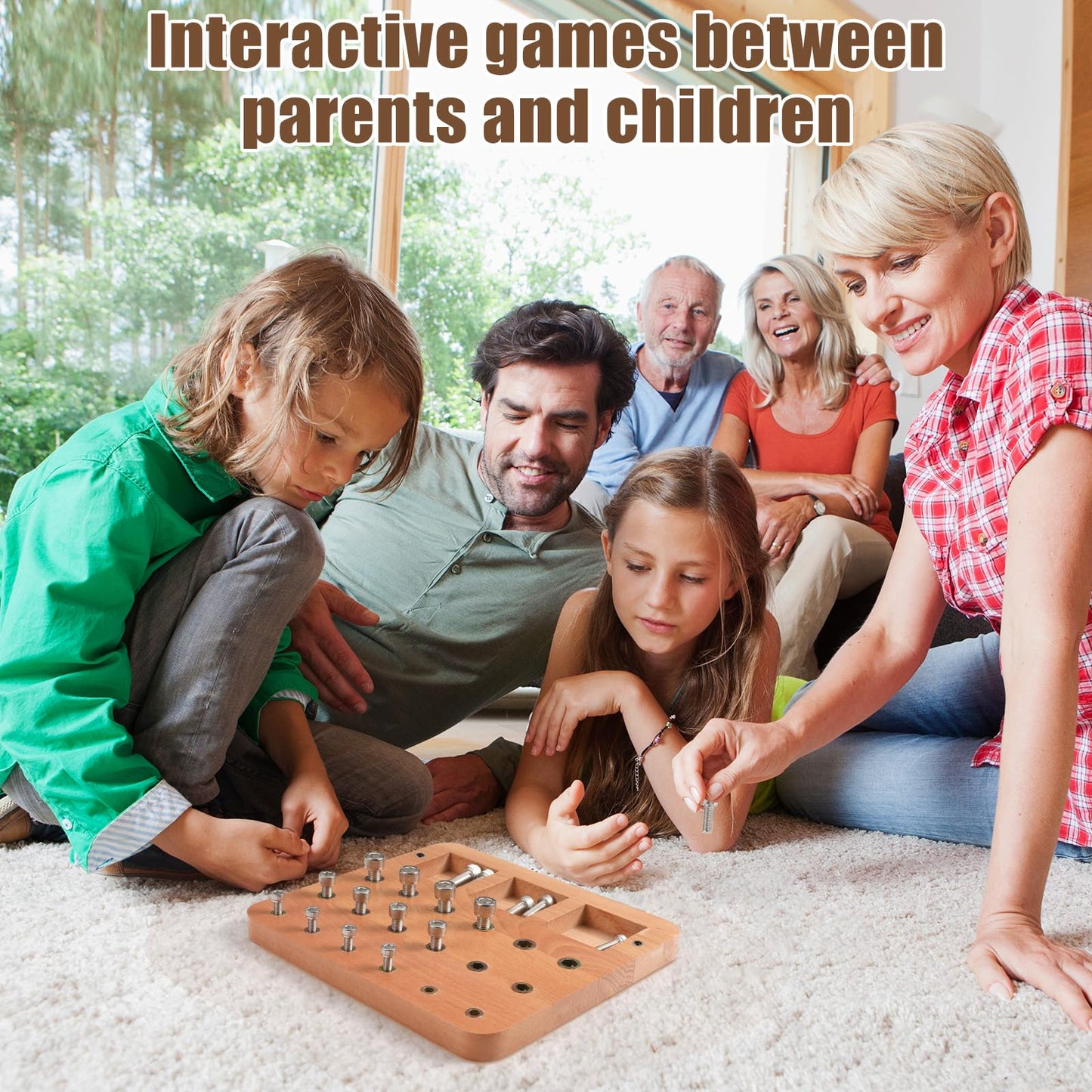 Wooden Peg board for Occupational Therapy with 3 Sizes of Pegs and Holes, Wood Pegboard for Finger Dexterity, Hands Therapy Peg Board to Improve Finger Motor Skills and Hand-Eye Coordination, 18 Holes
