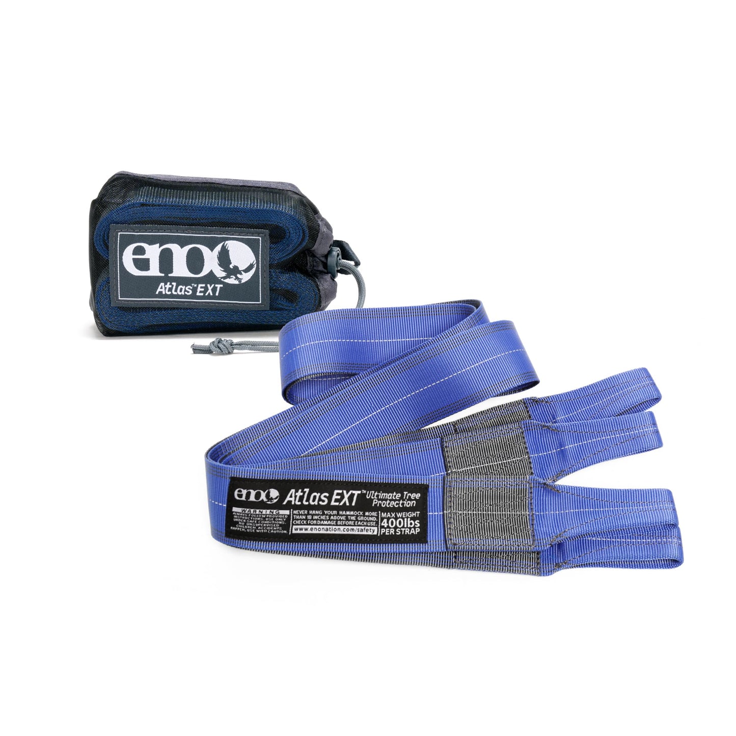 ENO, Eagles Nest Outfitters Atlas EXT Utility Hammock Straps, Suspension System, Set of 2, Charcoal/Navy