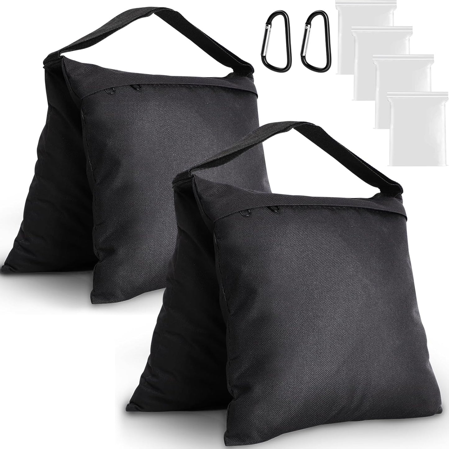 2 Packs Sandbags Weight Bags for Light Stand Photography Video Support, Heavy Duty Saddlebags for Backdrop Stand, Photo