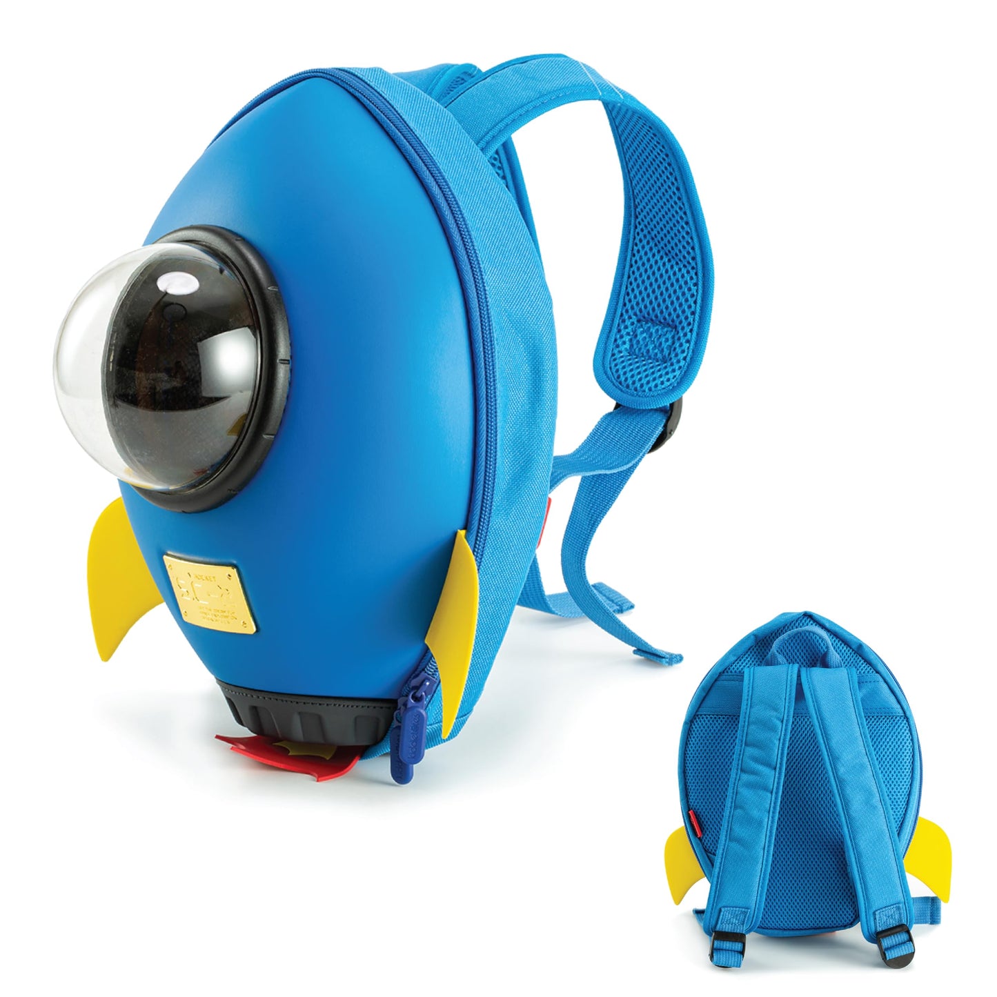 KIDDIETOTES Rocket Backpack for Toddlers, and Children - Perfect for Daycare, Preschool, Kindergarten, and Elementary School