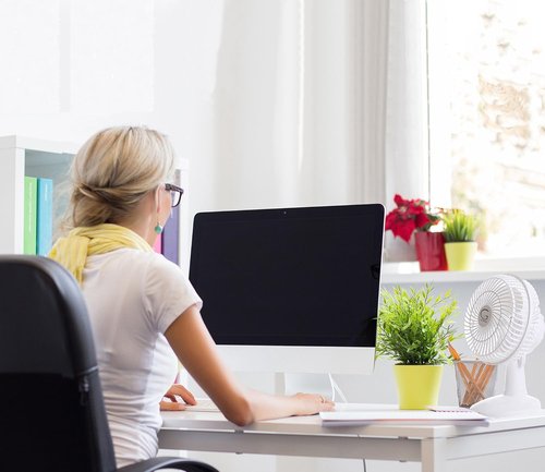 Genesis Clip Fan - 6-Inch Convertible Table-Top & Clip Design with Two Quiet Speeds | Off White