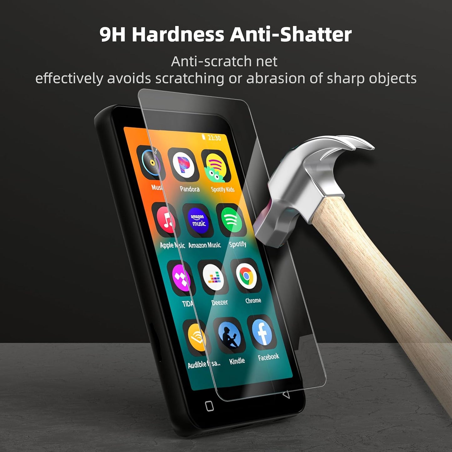 G1 G3 Mp3 9H 3 Pack innioasis Tempered Glass Screen Protector for Player, Anti-Scratch, Hardness, HD Clear, Bubble Free