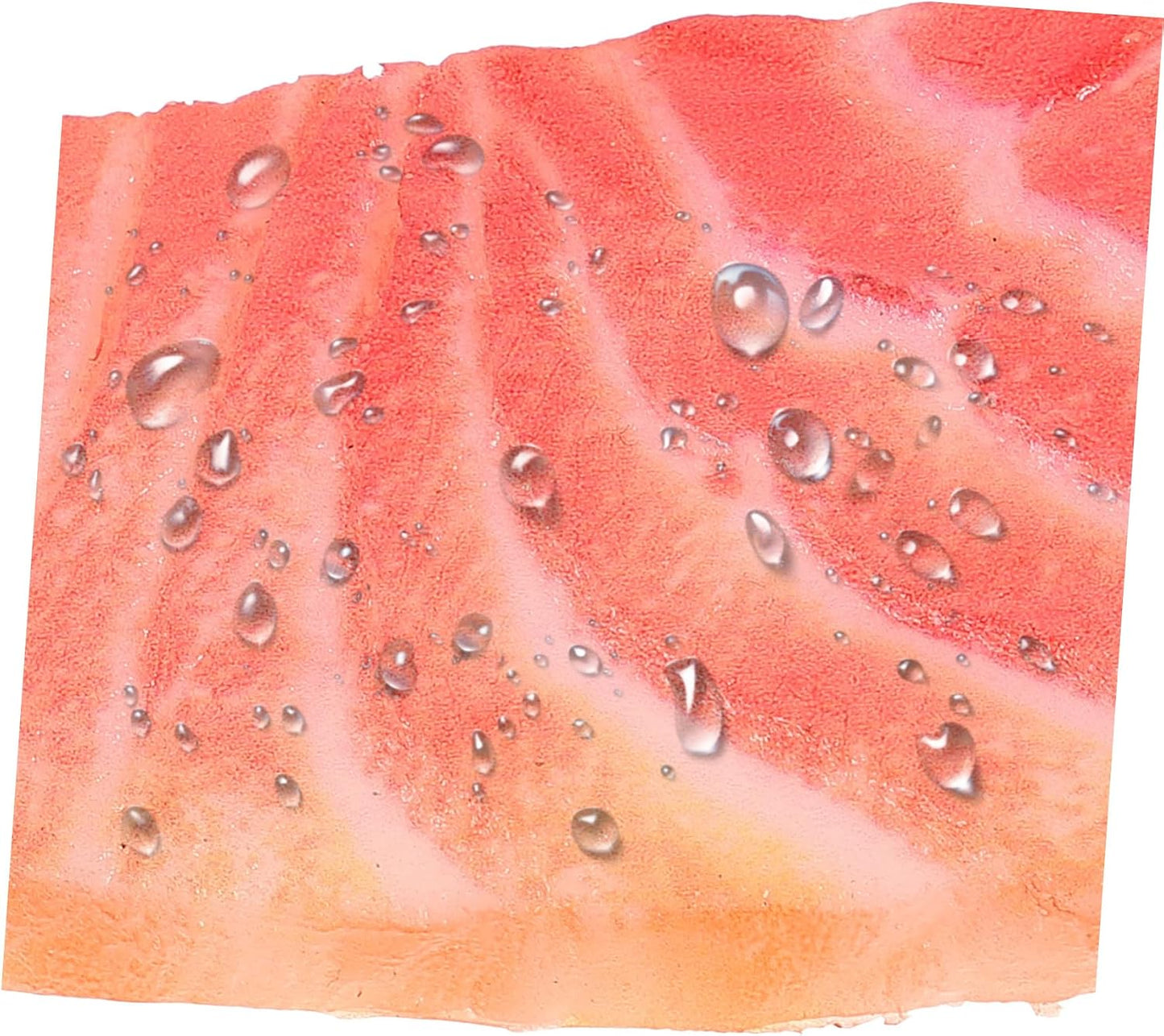 KOMBIUDA Simulated Salmon Slice Fake Food Model Lifelike Salmon Prop for Kitchen Decoration Restaurant Display