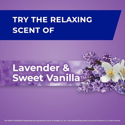 Hefty Small Garbage Bags - Lavender & Sweet Vanilla Scent | 4 Gallon, 26 Count (Pack of 12)