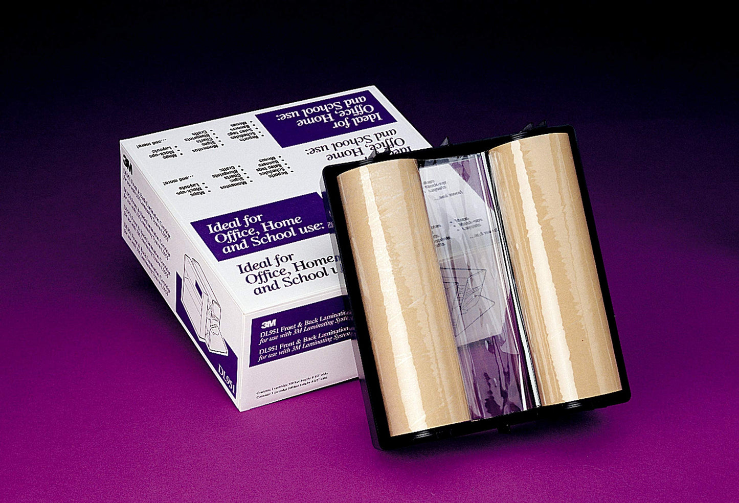 Scotch Brand 3M Dual Laminate Refill-Cartridge DL951, 8.5 Inches x 100 Feet (DL951), Clear & Front and Back Lamination Refill Cartridge, Heat-Free, Can Accommodate Items up to 12" Wide (DL961)