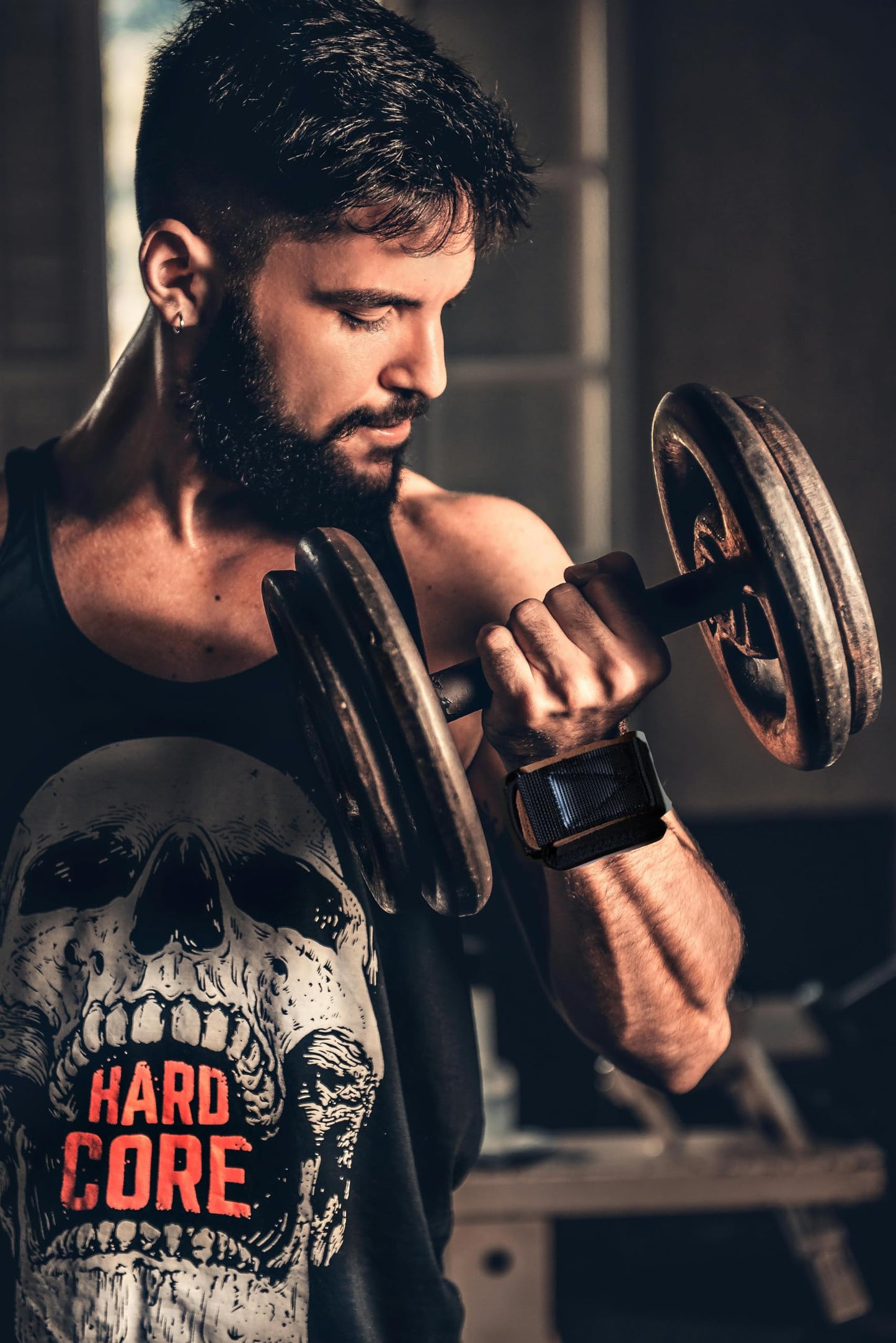 Wrist Wraps For Weightlifting Lifting Wrist Straps Grips Enhanced Gym Lifting Straps For Deadlift And Powerlifting Double-Layer Cowhideg and Pull Up for Men Women (Pair)