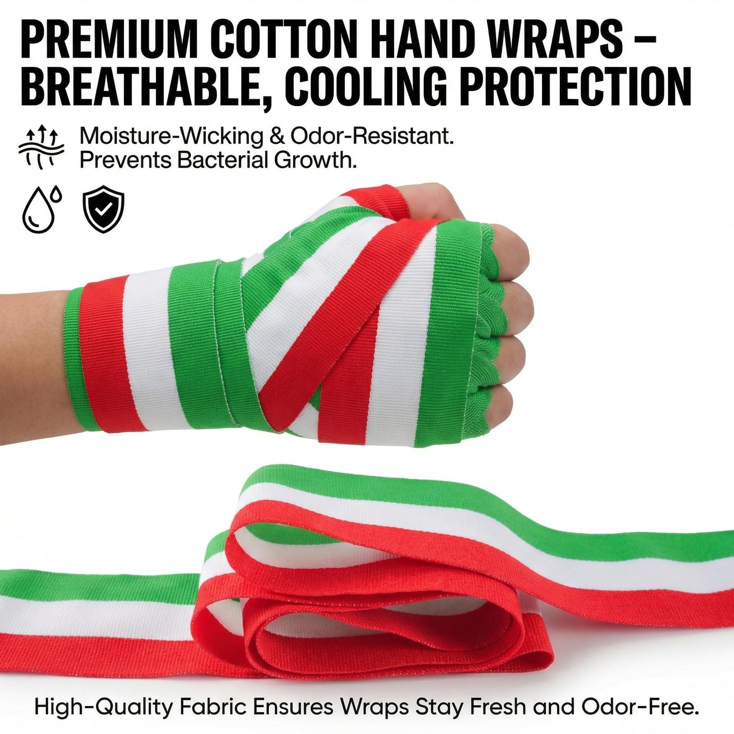 Toichi Hand Wraps for Boxing, Muay Thai, MMA –5M/197 Inches Kickboxing Hand Wraps for Men & Women, Protective Training Wrist Strips for Combat Sports, Martial Arts, Punching Bag Workout