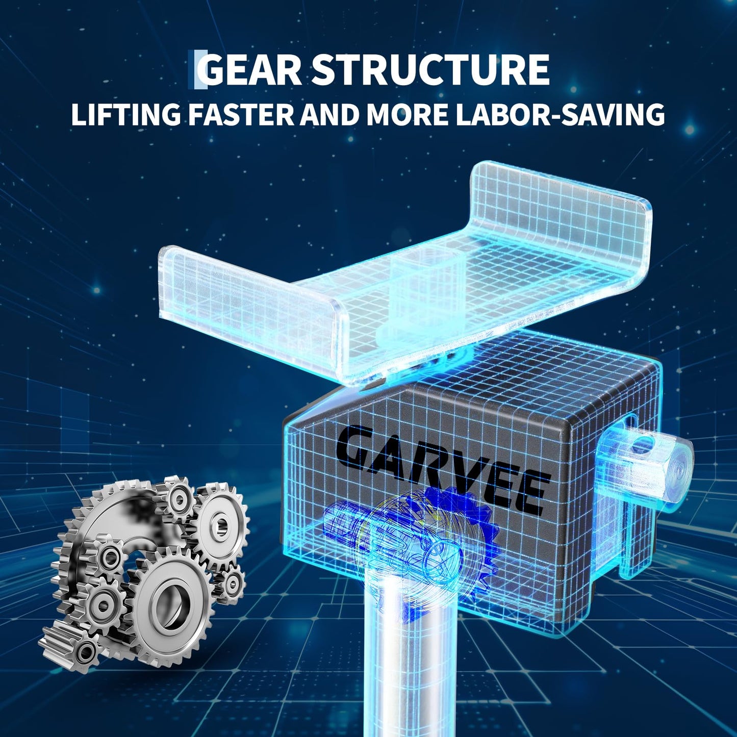 Garvee RV Slide Out Support Jacks (Set of 4) - 20,000lb Heavy Duty Rv Stabilizer Jacks Support, 21"-49" Quick-Lift Adjustable - Power Drill & Hand Crank Compatible for Campers, Travel Trailers & RVs