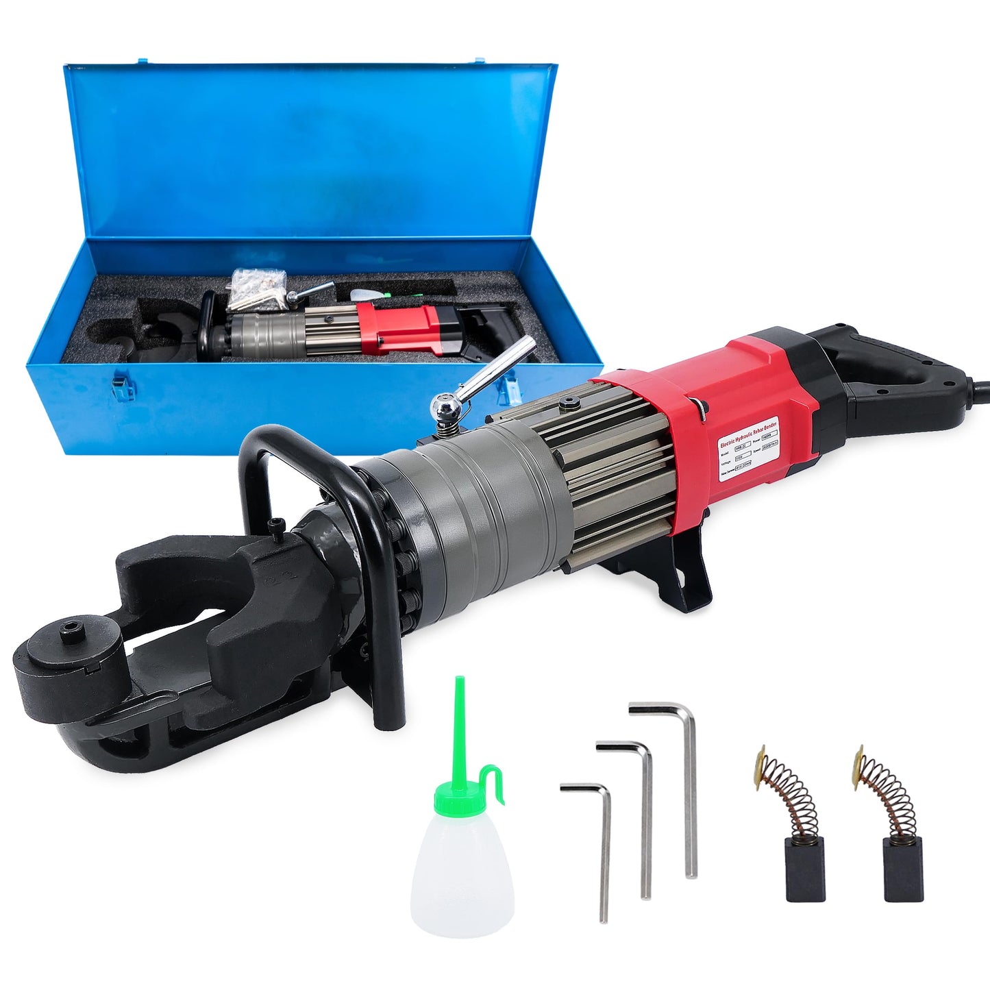 NAYAMOL 1400W Hydraulic Electric Rebar Bender 14–22mm, 110V Electric Rebar Bending Machine, 0–130° Adjustable Angle, Fast 2.5–3.5s Operation, Portable Tool with Pure Copper Motor